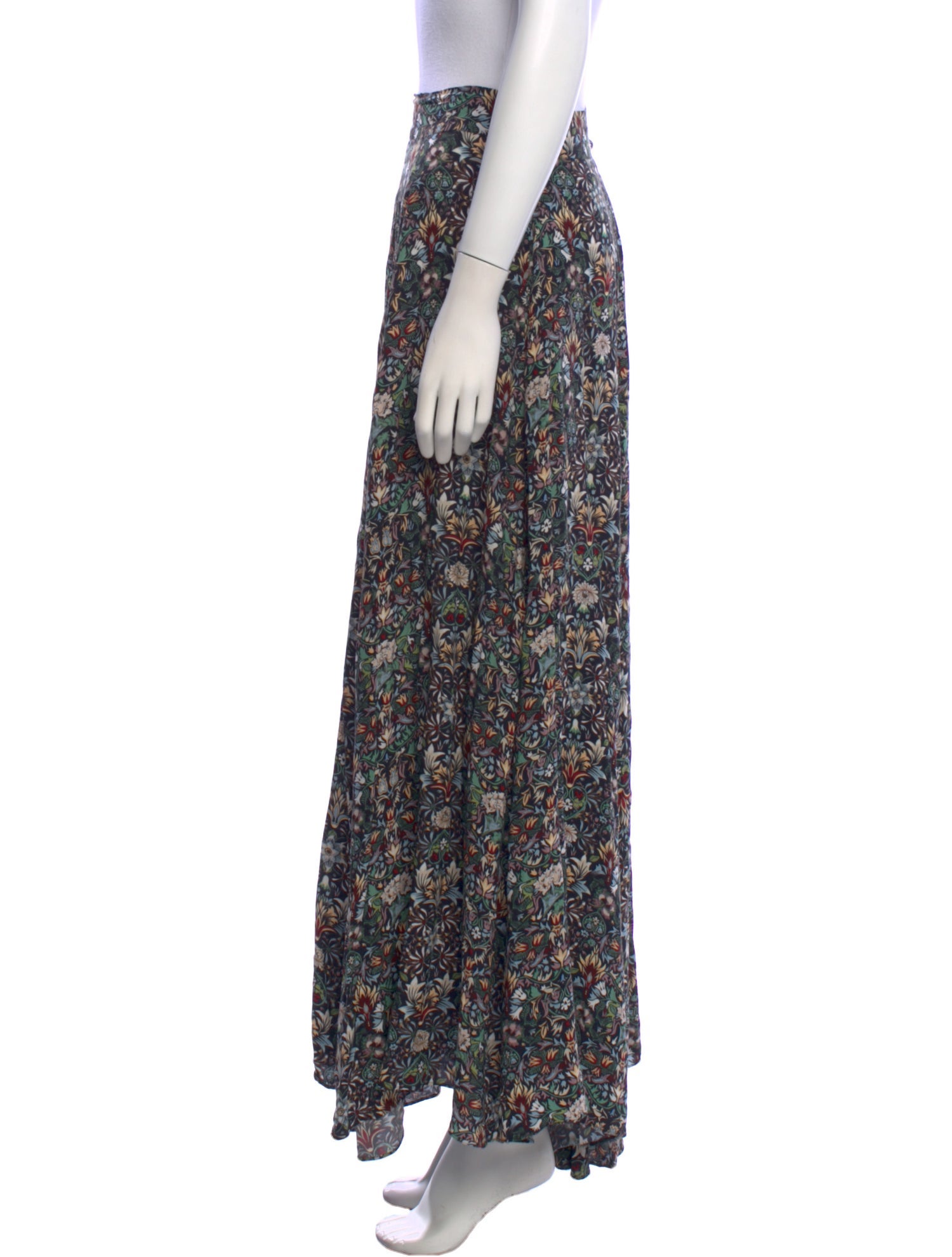 Zadig & Voltaire Floral Print Midi Length Skirt