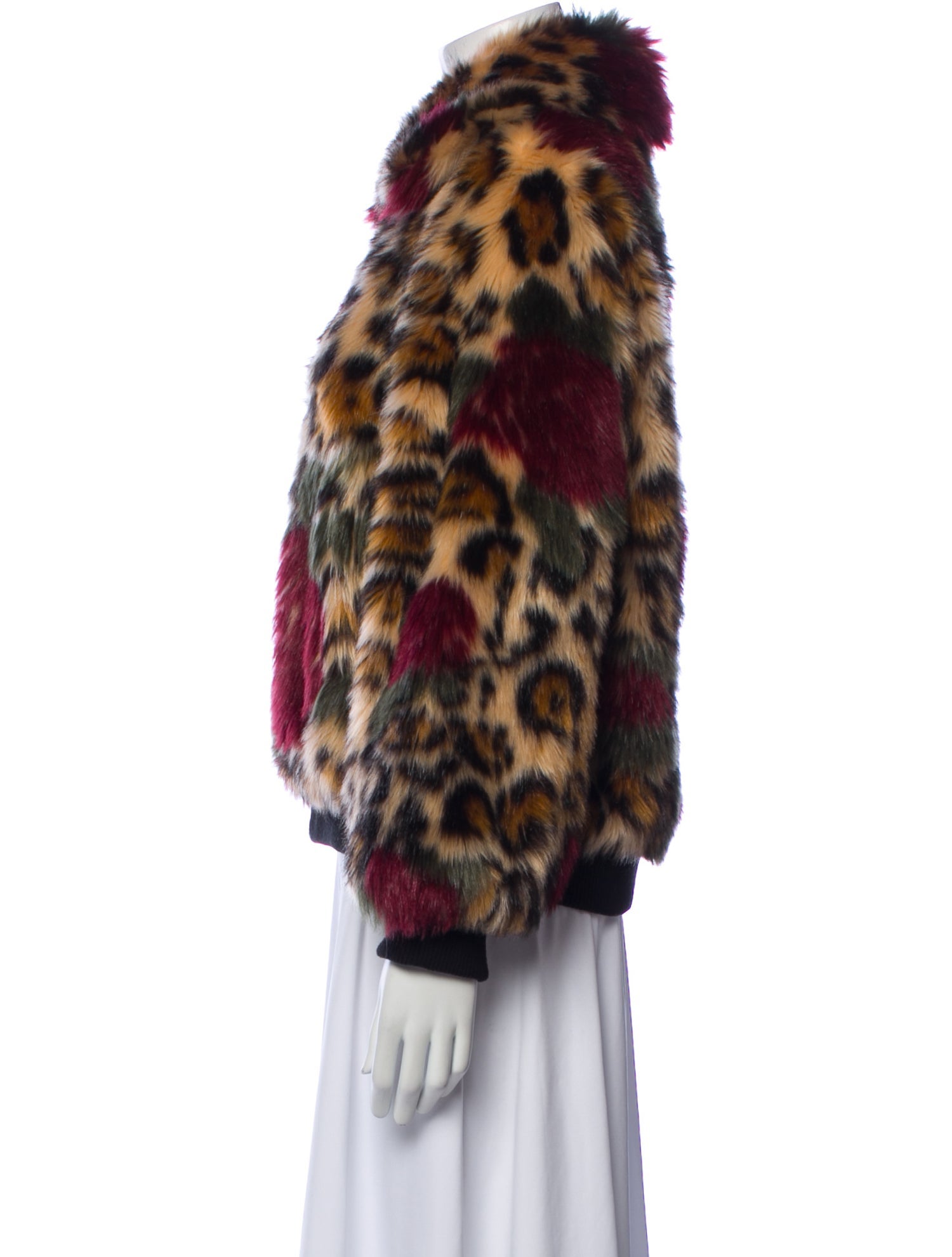 Zadig & Voltaire Faux Fur Printed Faux Fur Jacket