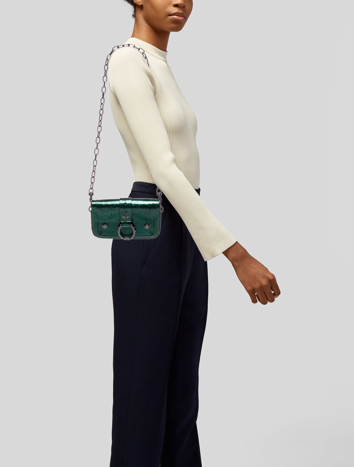 Zadig & Voltaire Patent Leather Shoulder Bag