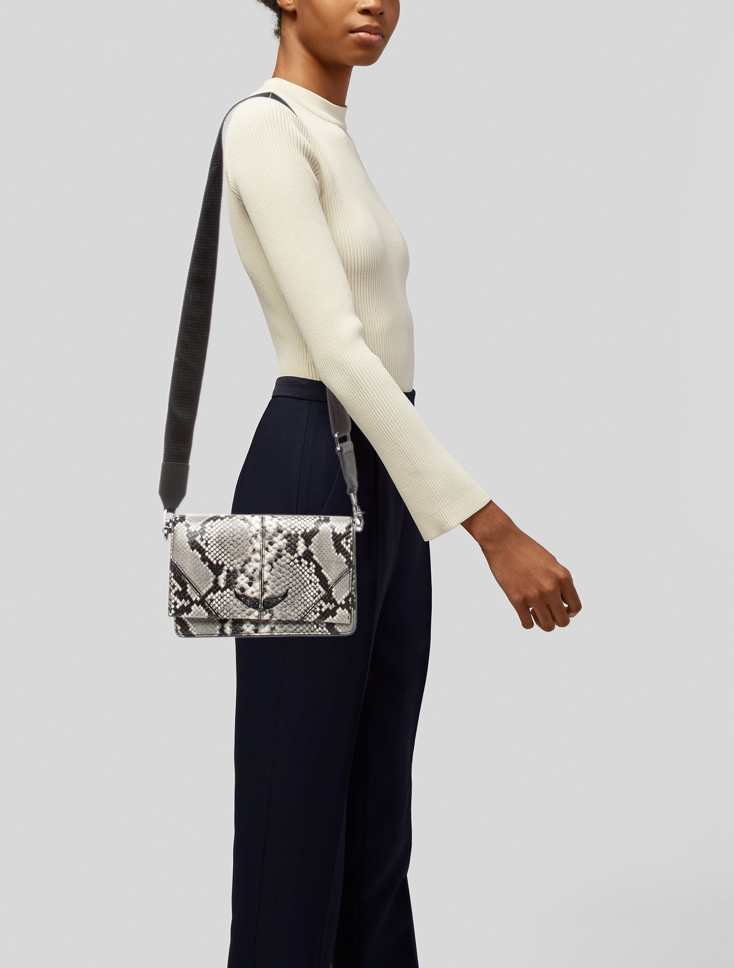 Zadig & Voltaire Leather Messenger Bag