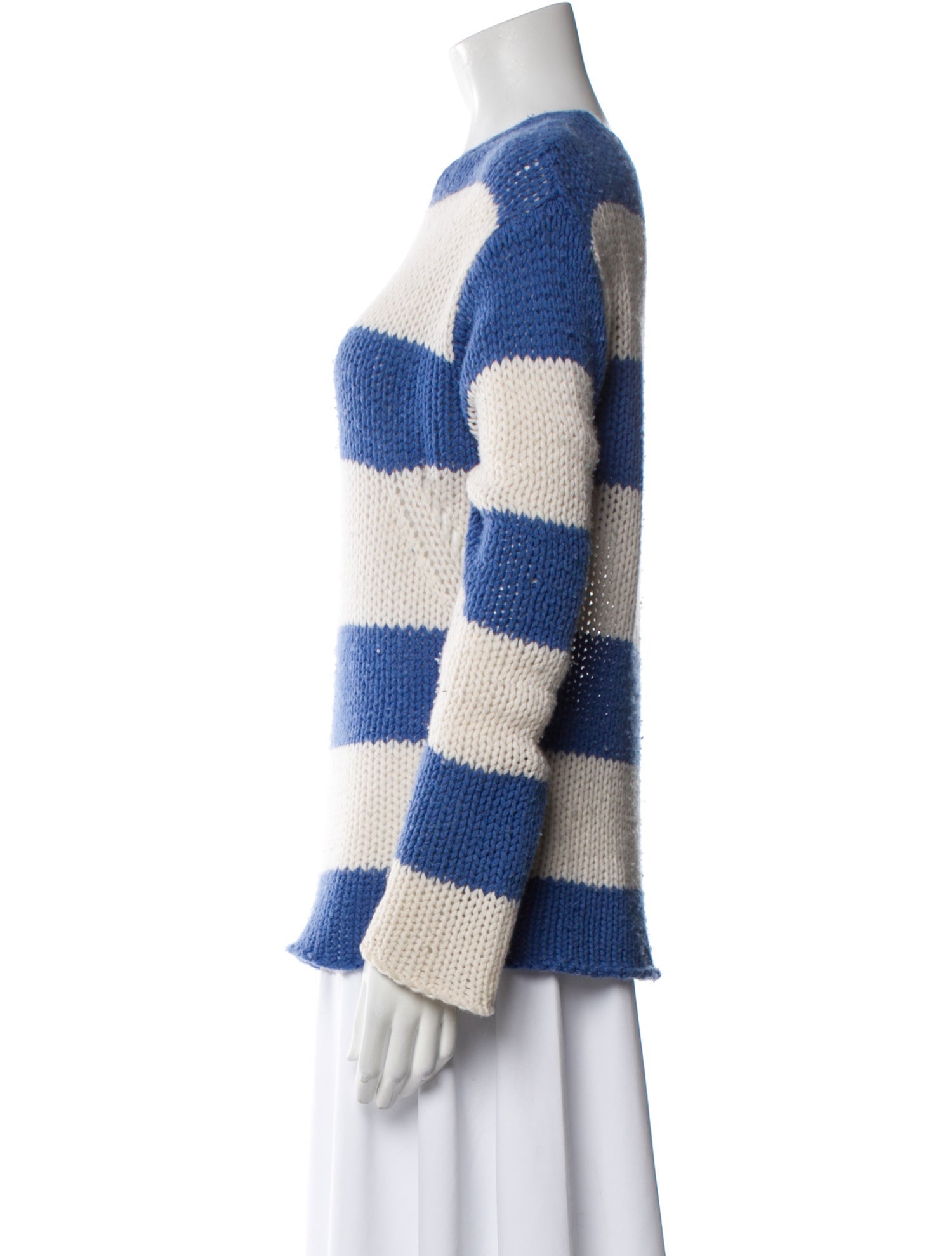 Zadig & Voltaire Striped Scoop Neck Sweater