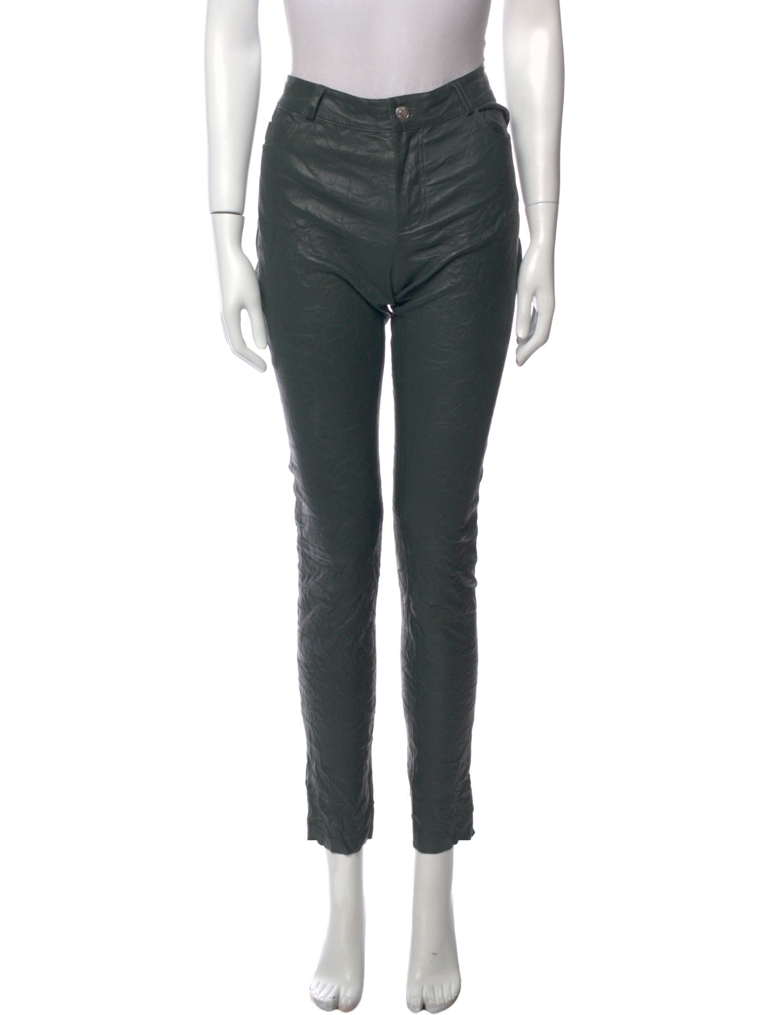 Zadig & Voltaire Lamb Leather Skinny Leg Pants