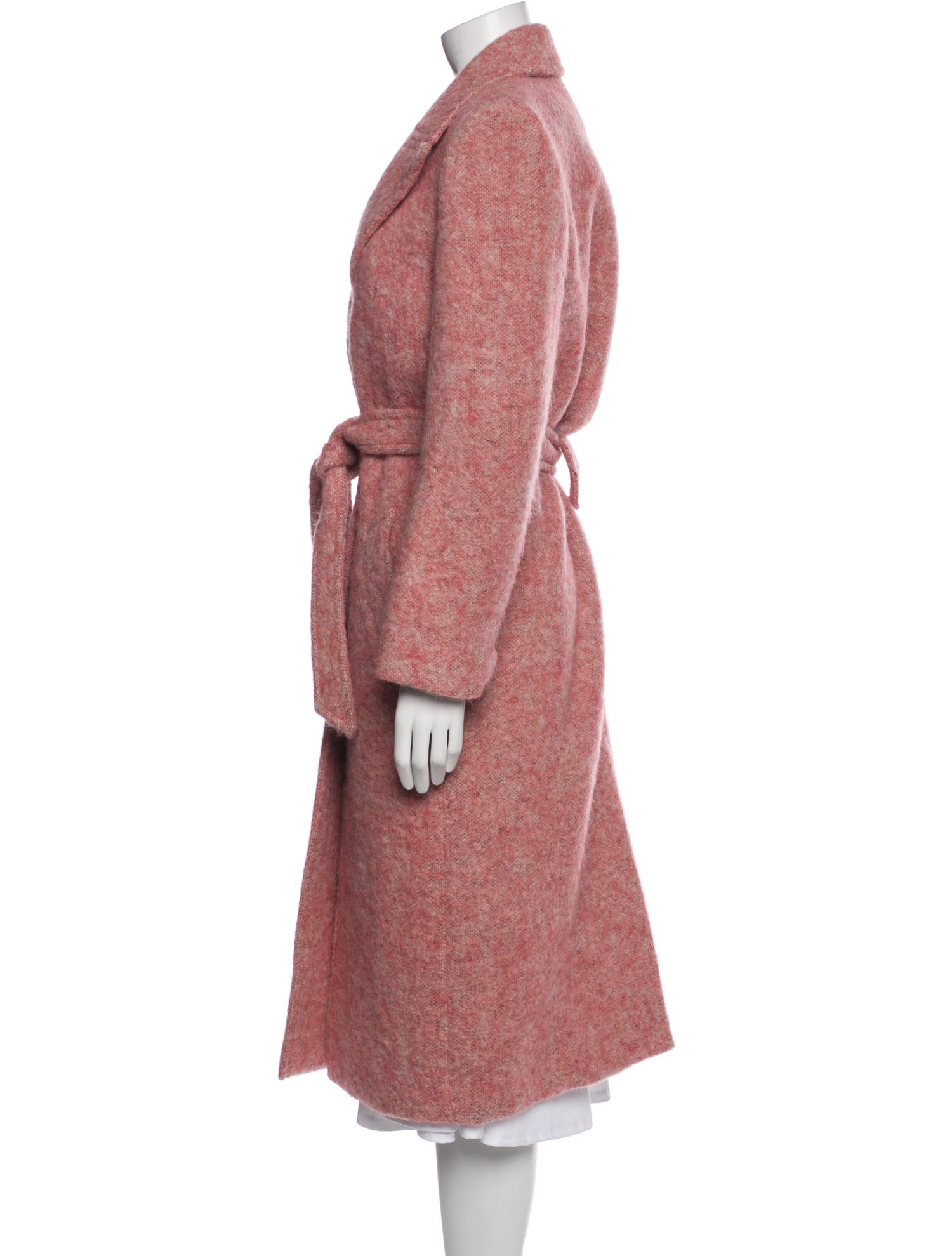 Zadig & Voltaire Virgin Wool Faux Fur Coat