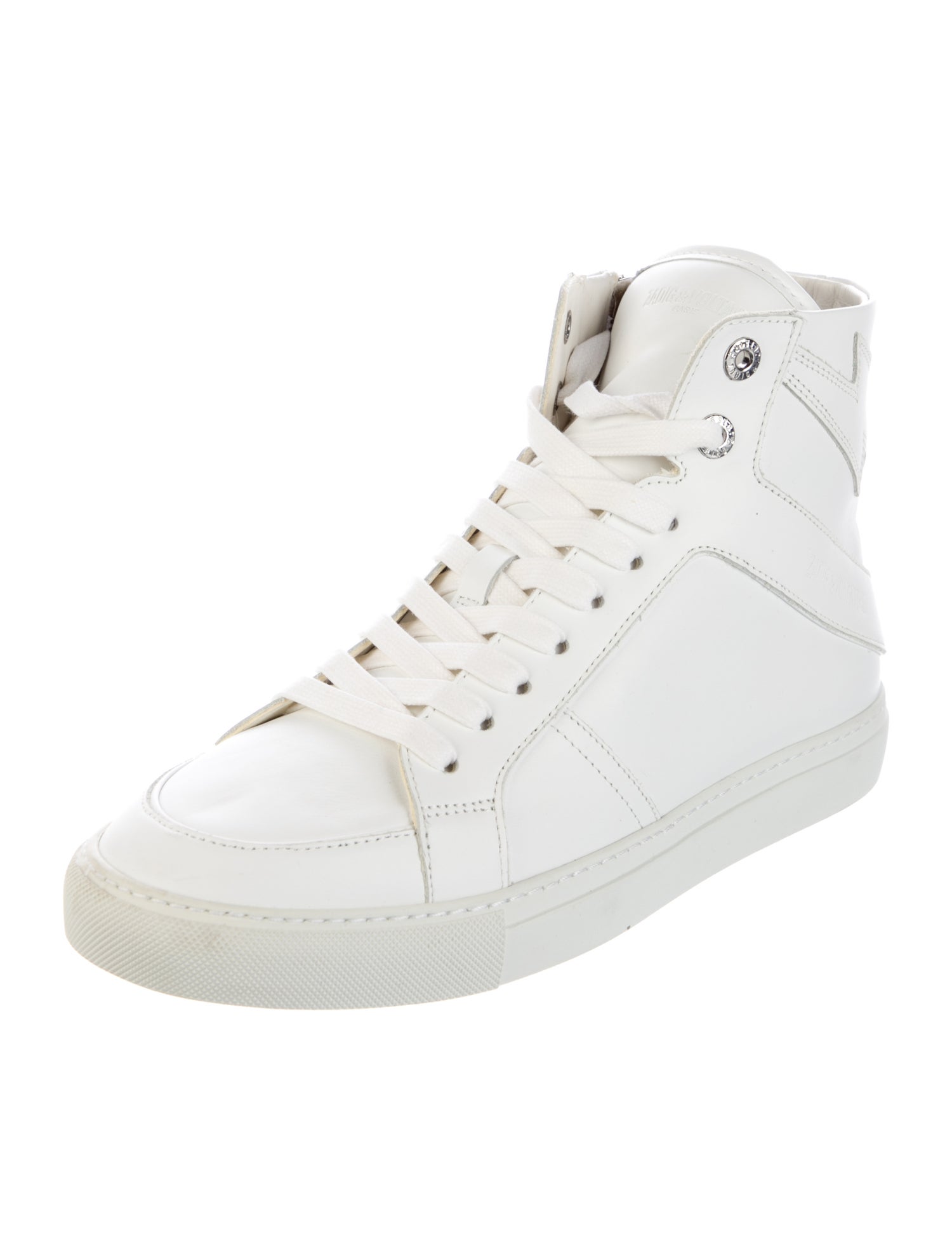 Zadig & Voltaire Leather Wedge Sneakers