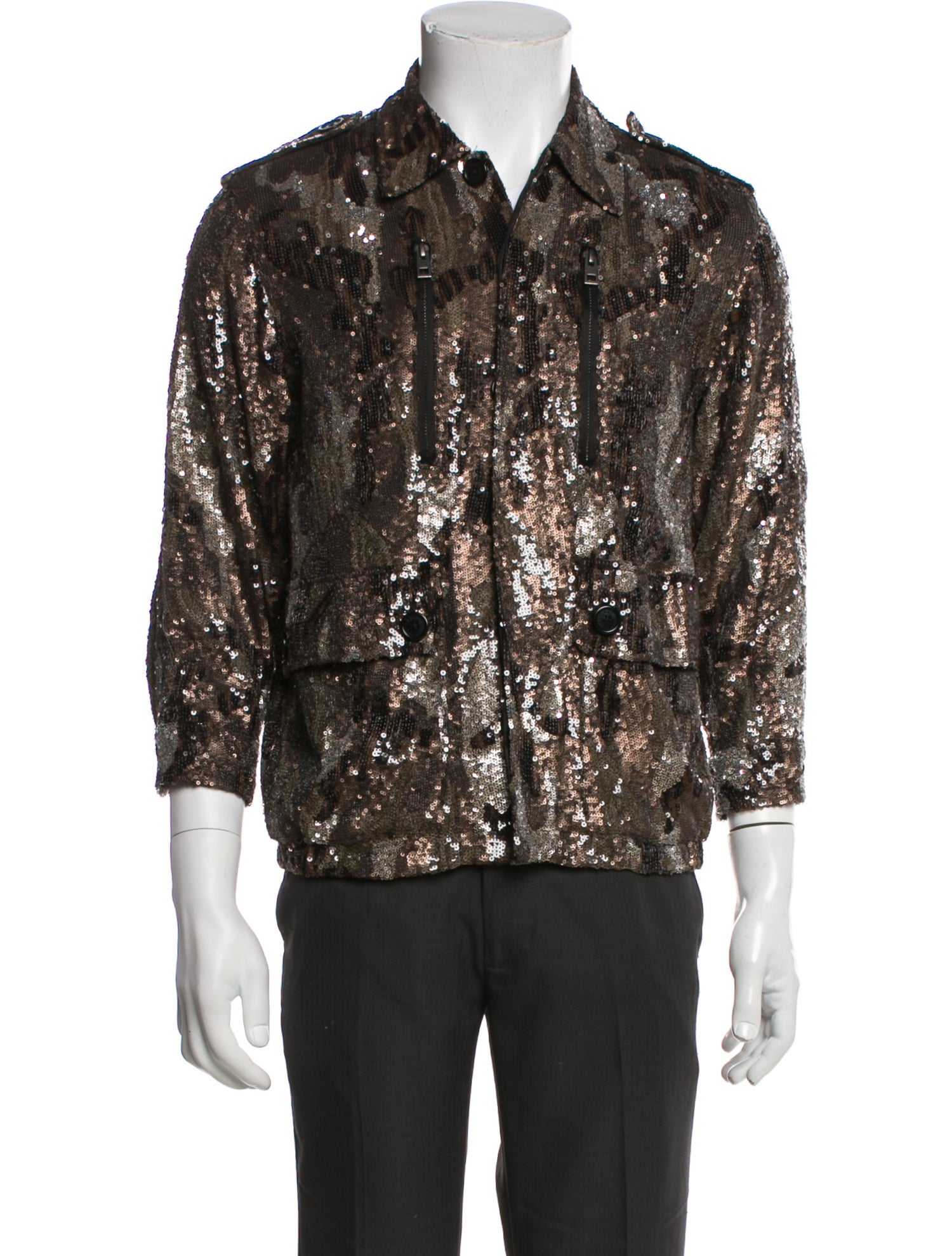 Zadig & Voltaire Animal Print Moto Jacket