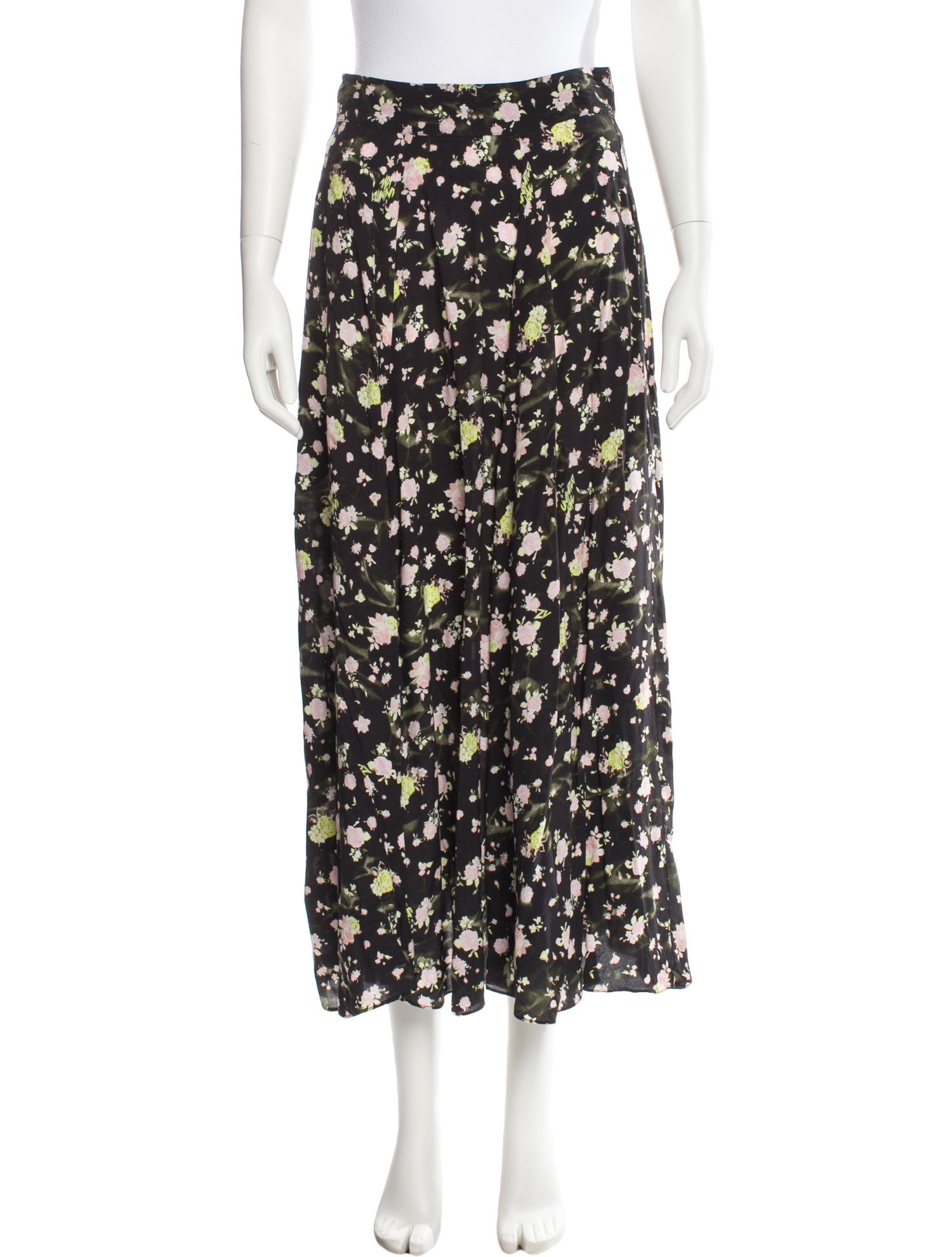 Zadig & Voltaire Floral Print Midi Length Skirt