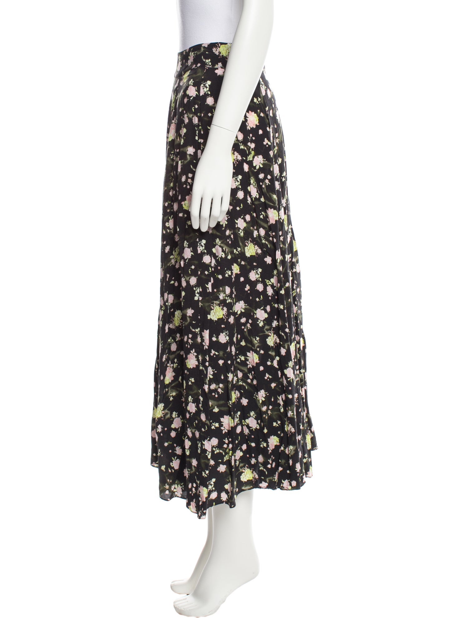 Zadig & Voltaire Floral Print Midi Length Skirt