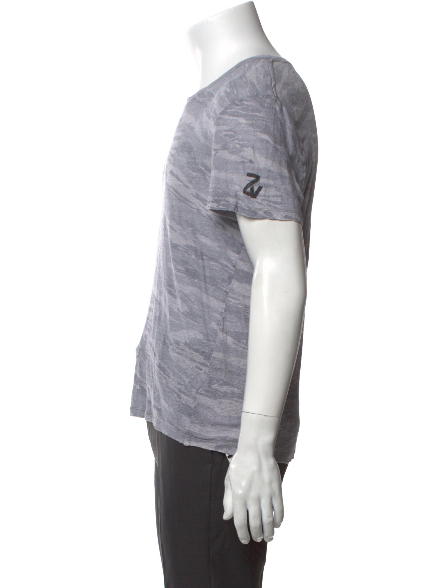 Zadig & Voltaire Linen Crew Neck T-Shirt