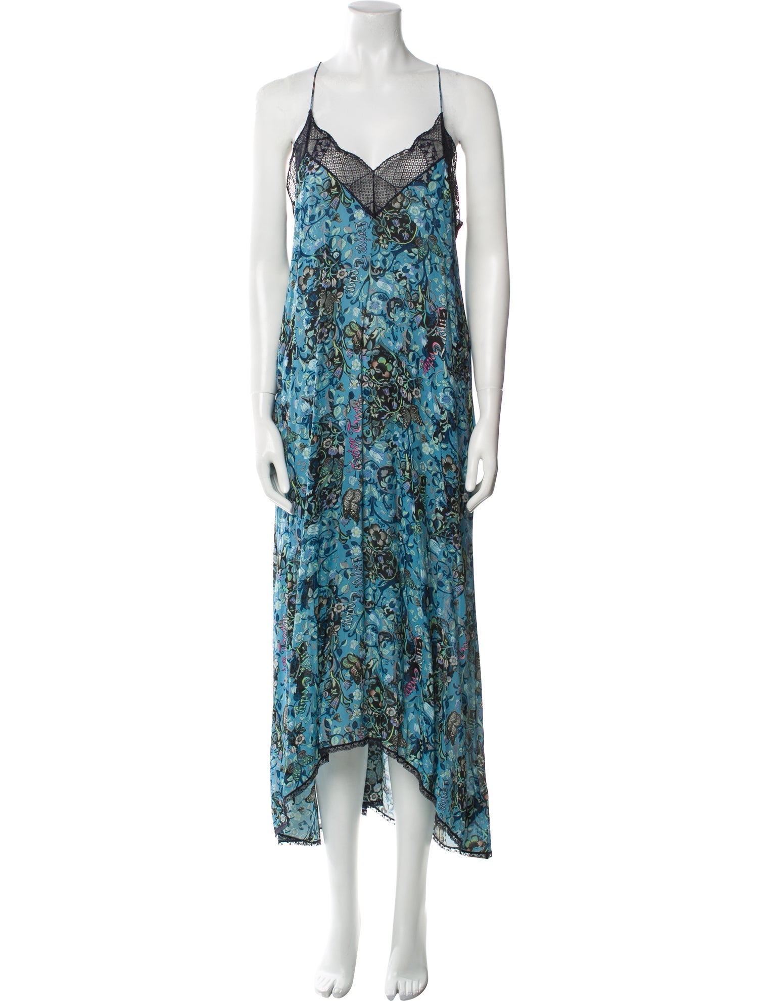 Zadig & Voltaire Floral Print Long Dress