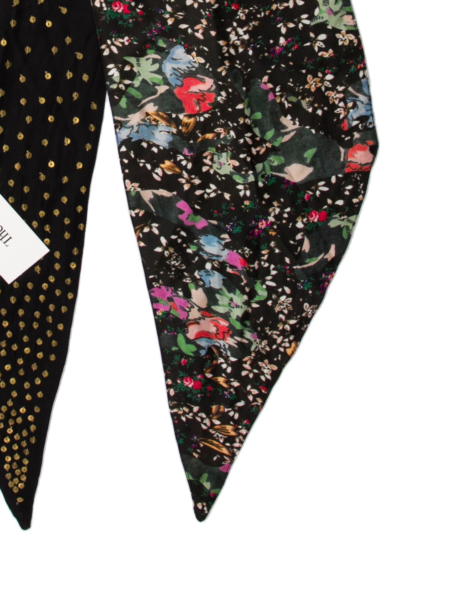 Zadig & Voltaire Silk Floral Print Scarf