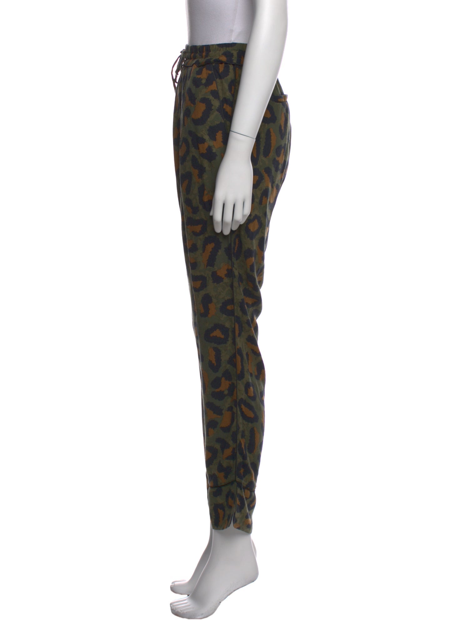 Zadig & Voltaire Animal Print Straight Leg Pants