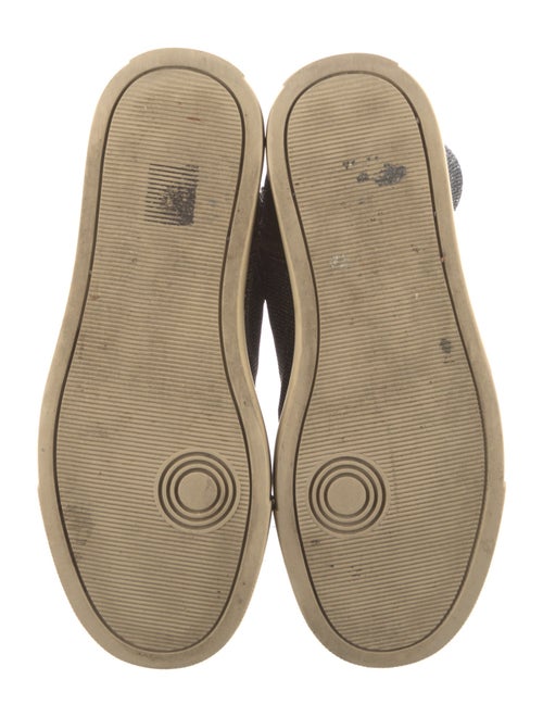 Zadig & Voltaire Suede Colorblock Pattern Sneakers