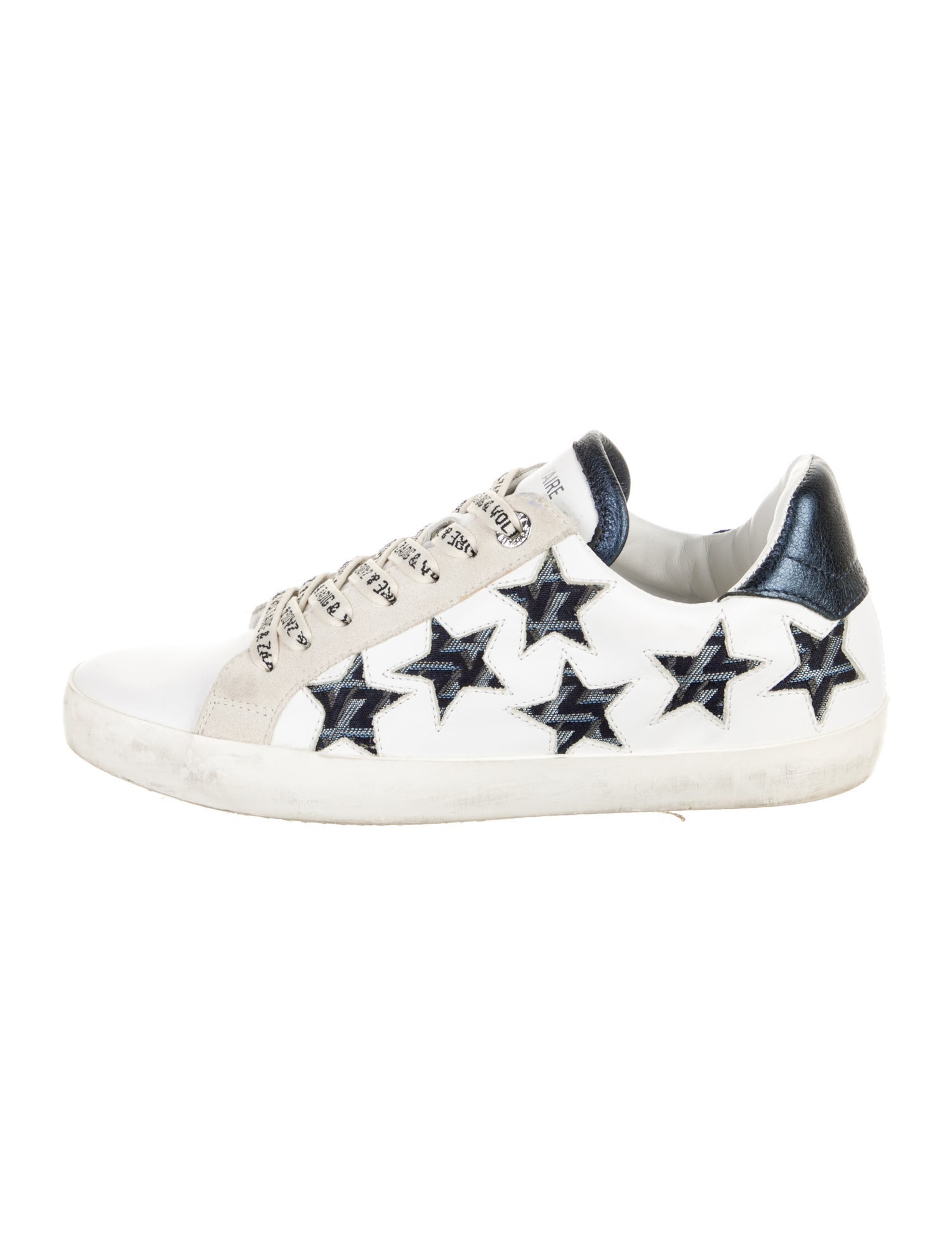 Zadig & Voltaire Leather Printed Sneakers