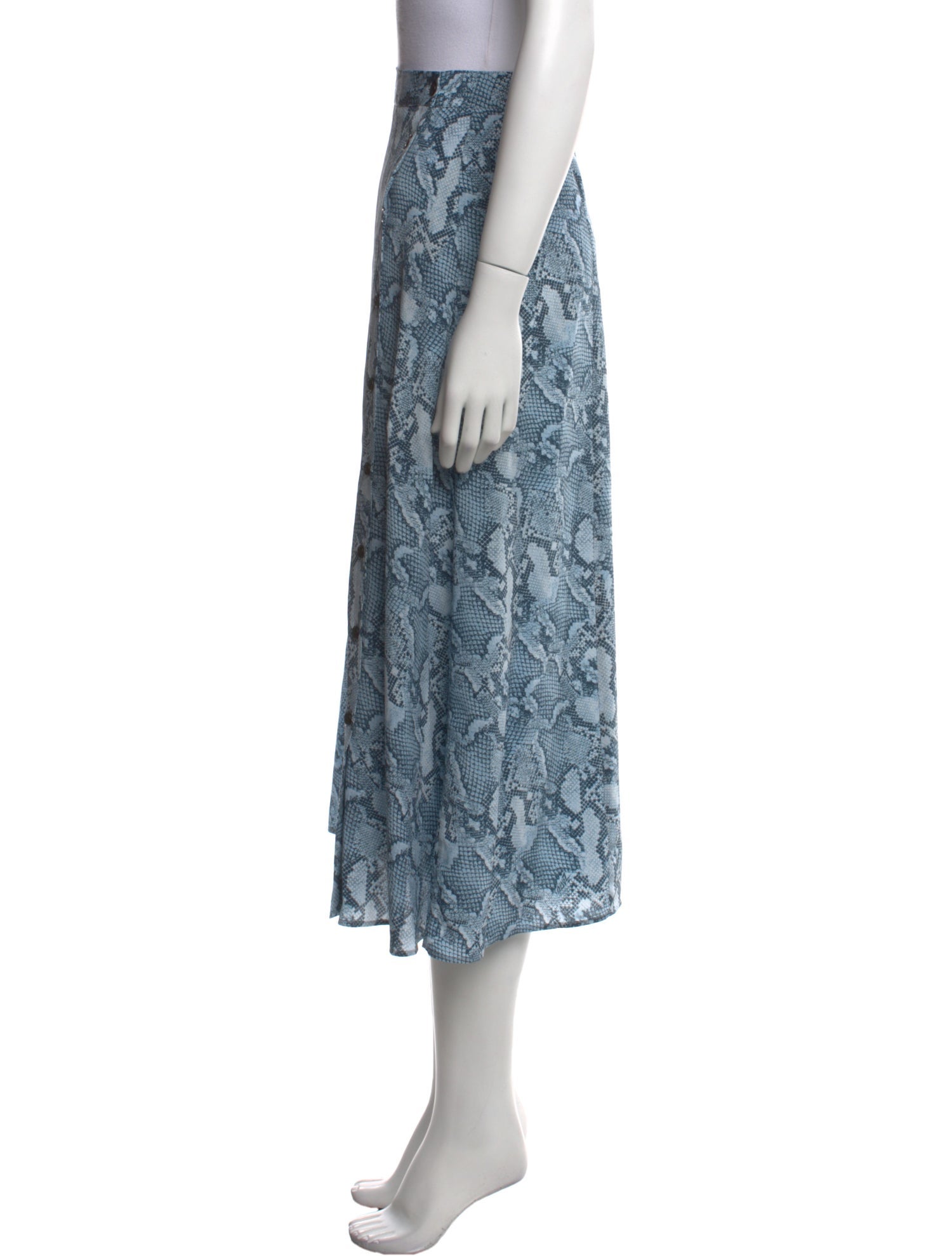 Zadig & Voltaire Silk Midi Length Skirt