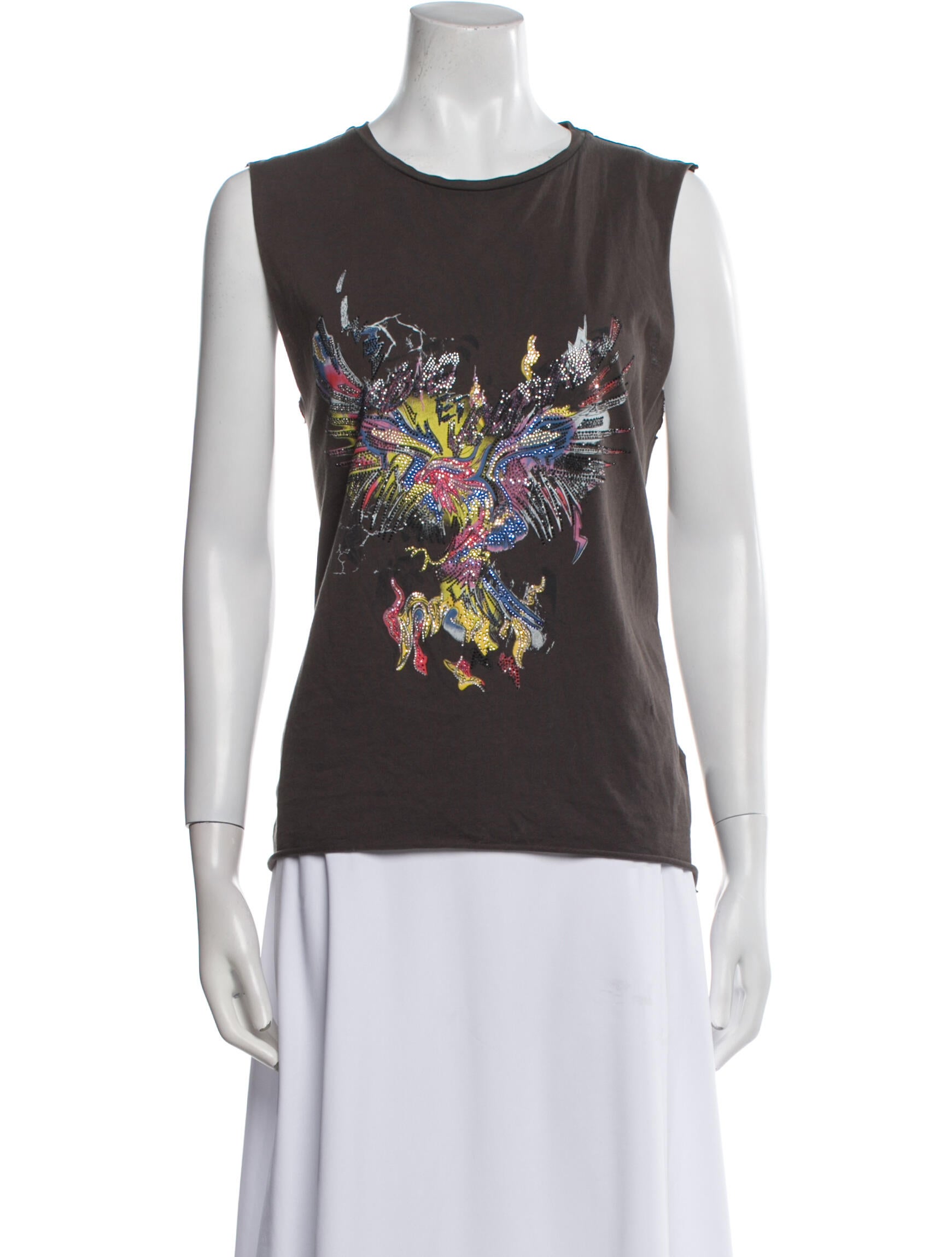 Zadig & Voltaire Graphic Print Crew Neck Top