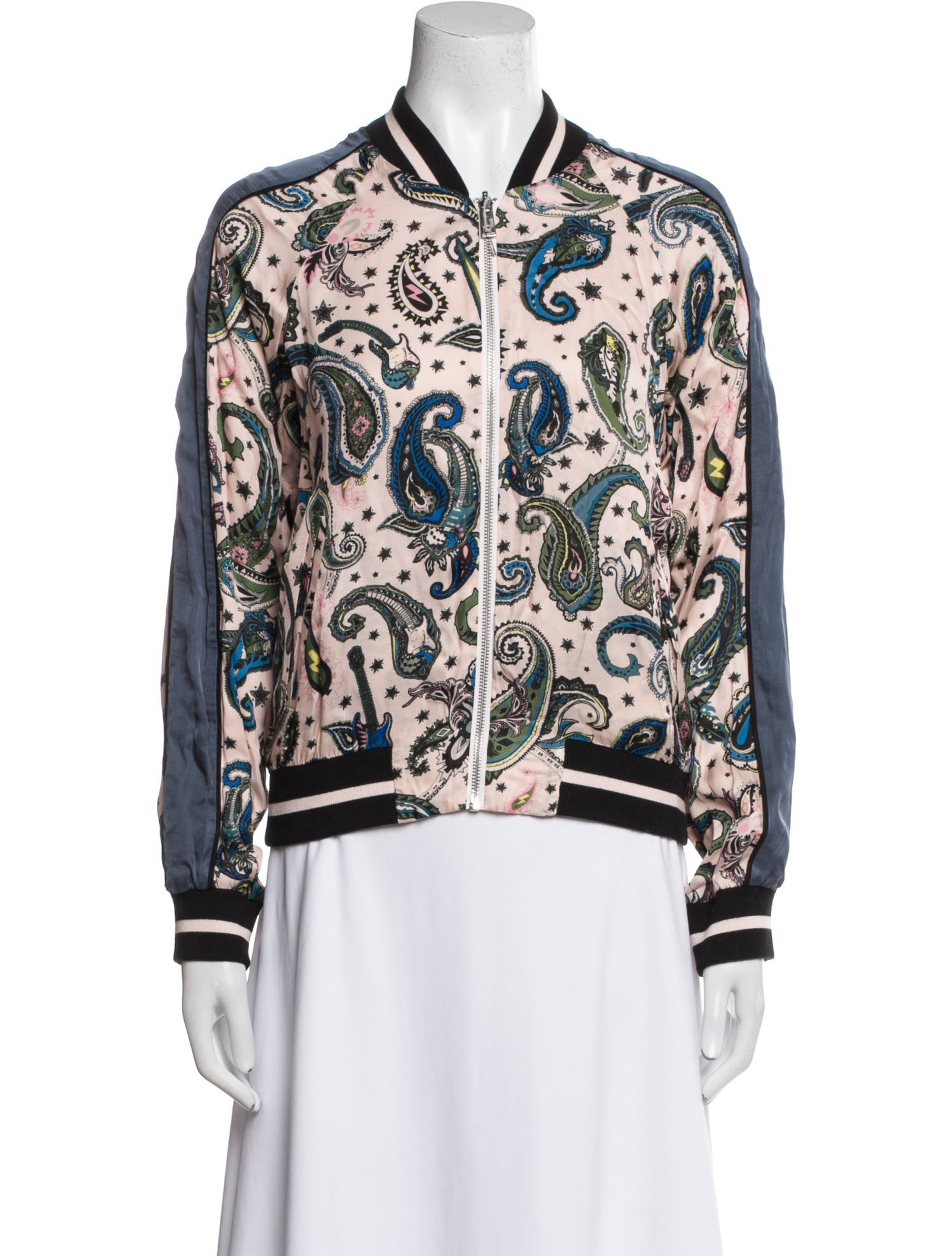 Zadig & Voltaire Floral Print Bomber Jacket