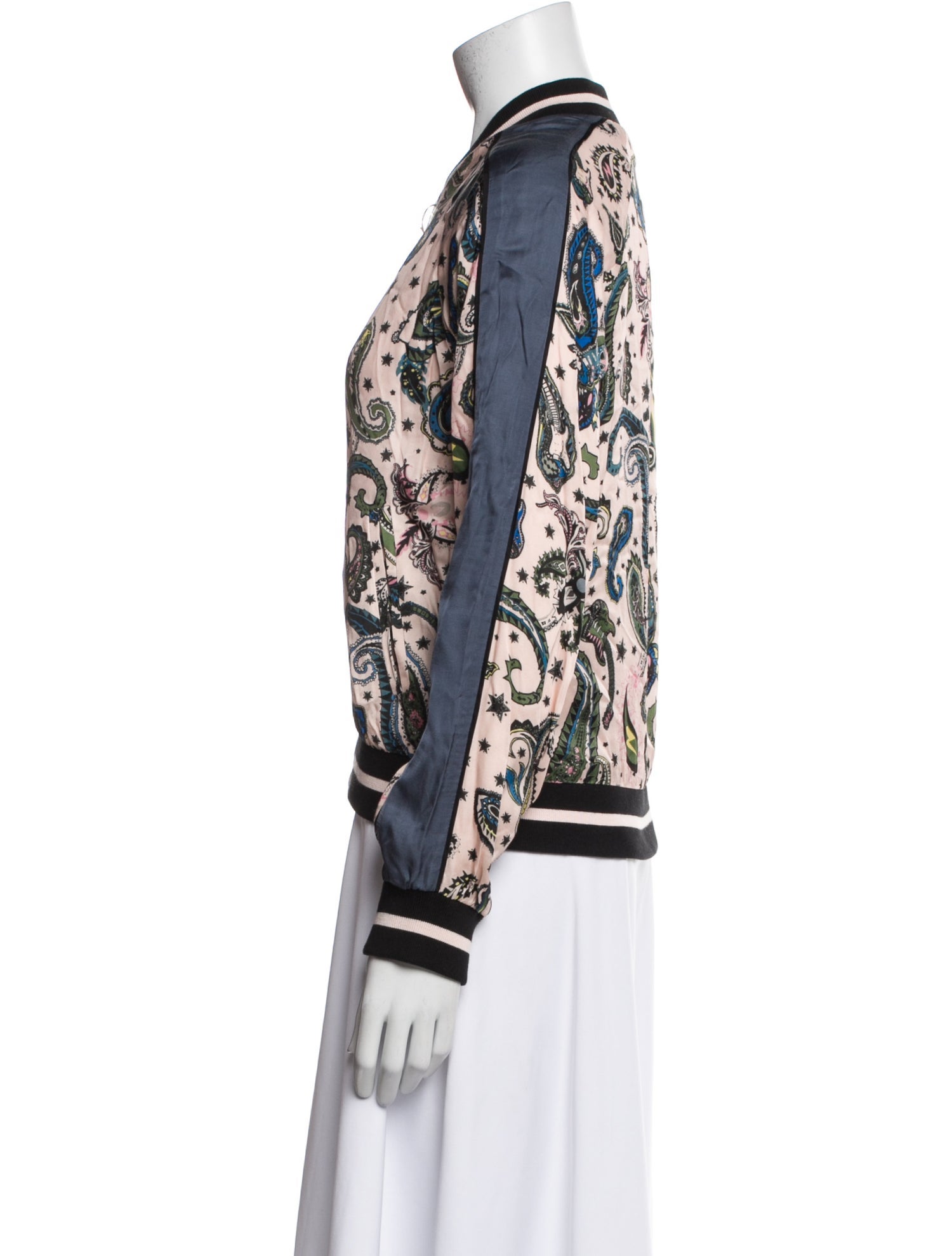 Zadig & Voltaire Floral Print Bomber Jacket