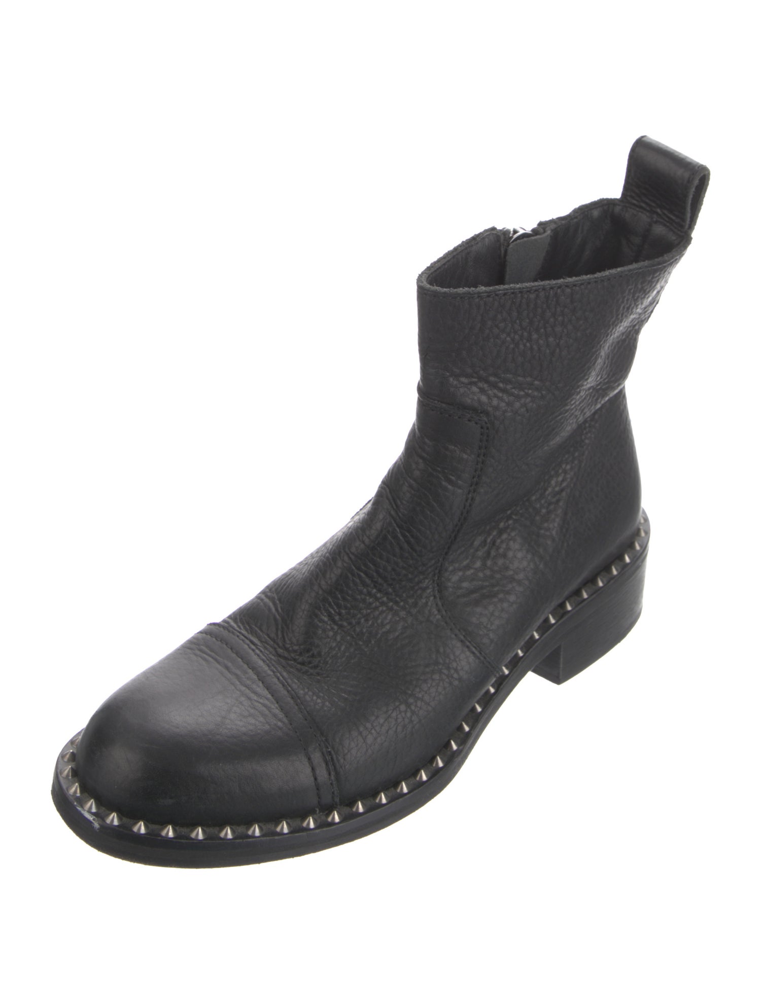 Zadig & Voltaire Leather Studded Accents Boots