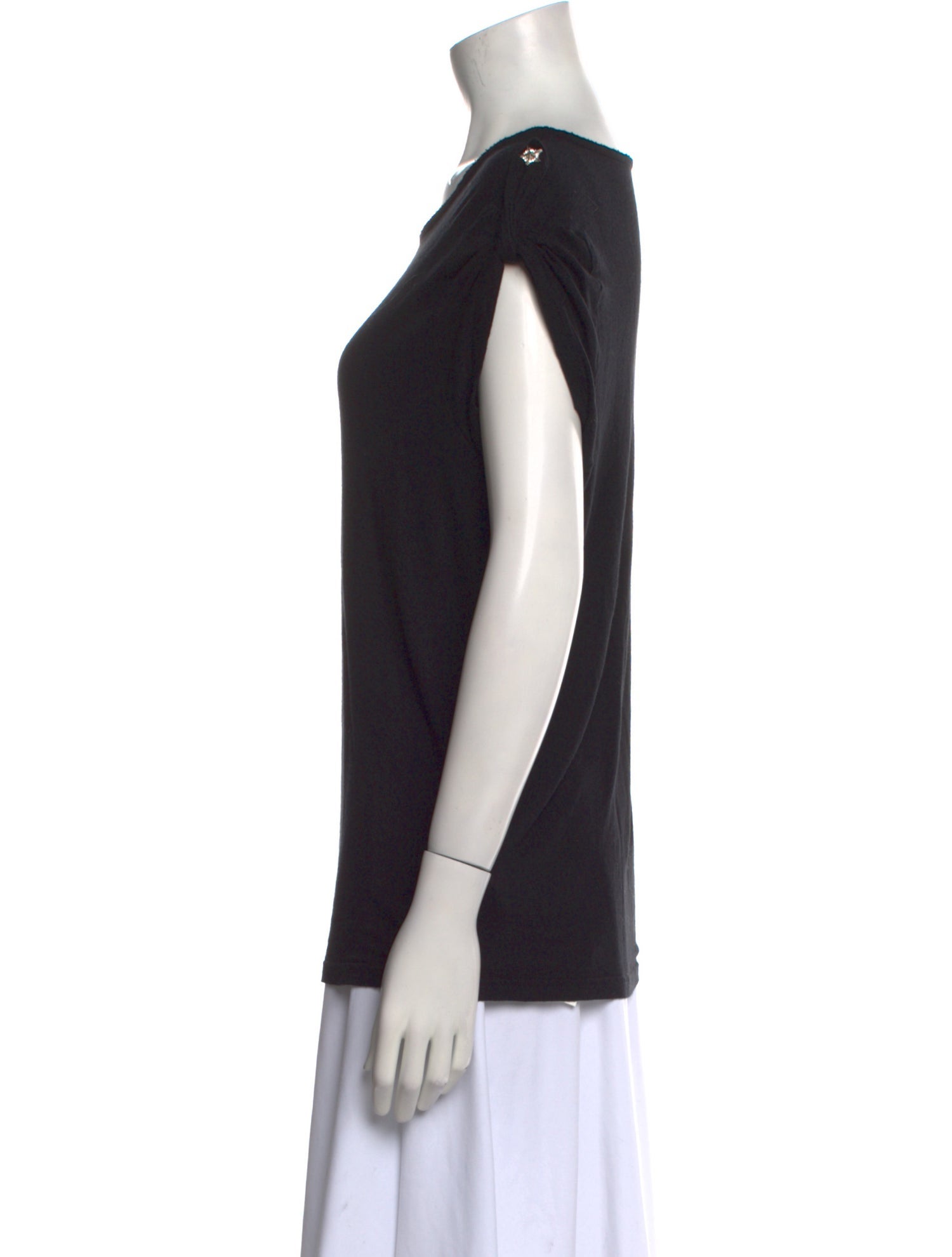 Zadig & Voltaire Bateau Neckline Short Sleeve T-Shirt