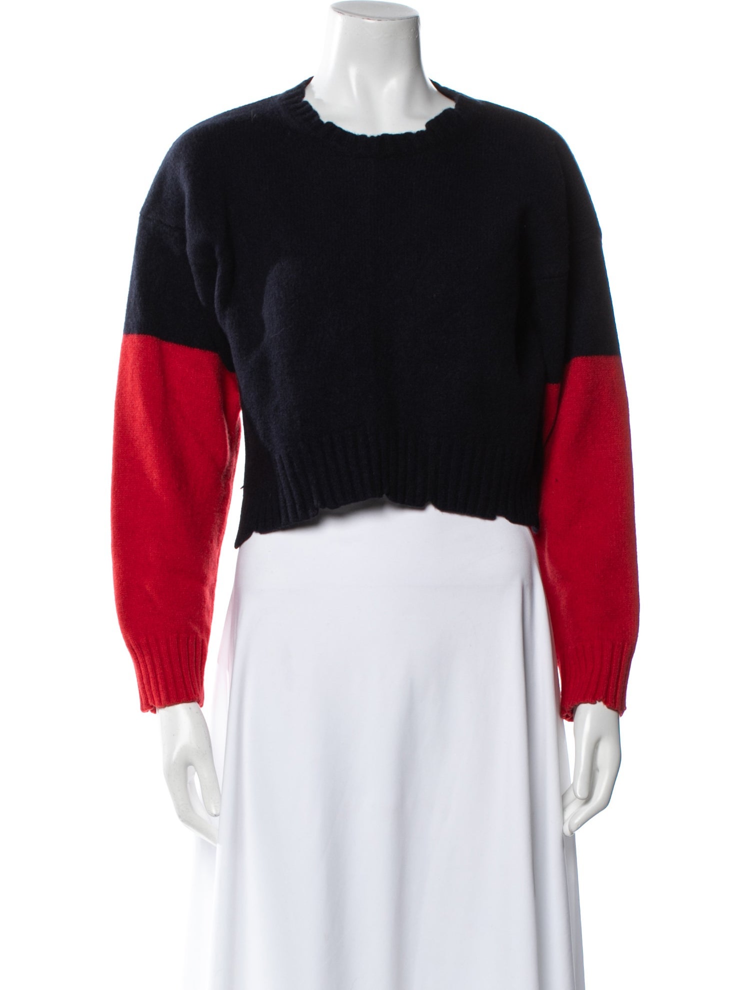 Zadig & Voltaire Merino Wool Colorblock Pattern Sweater