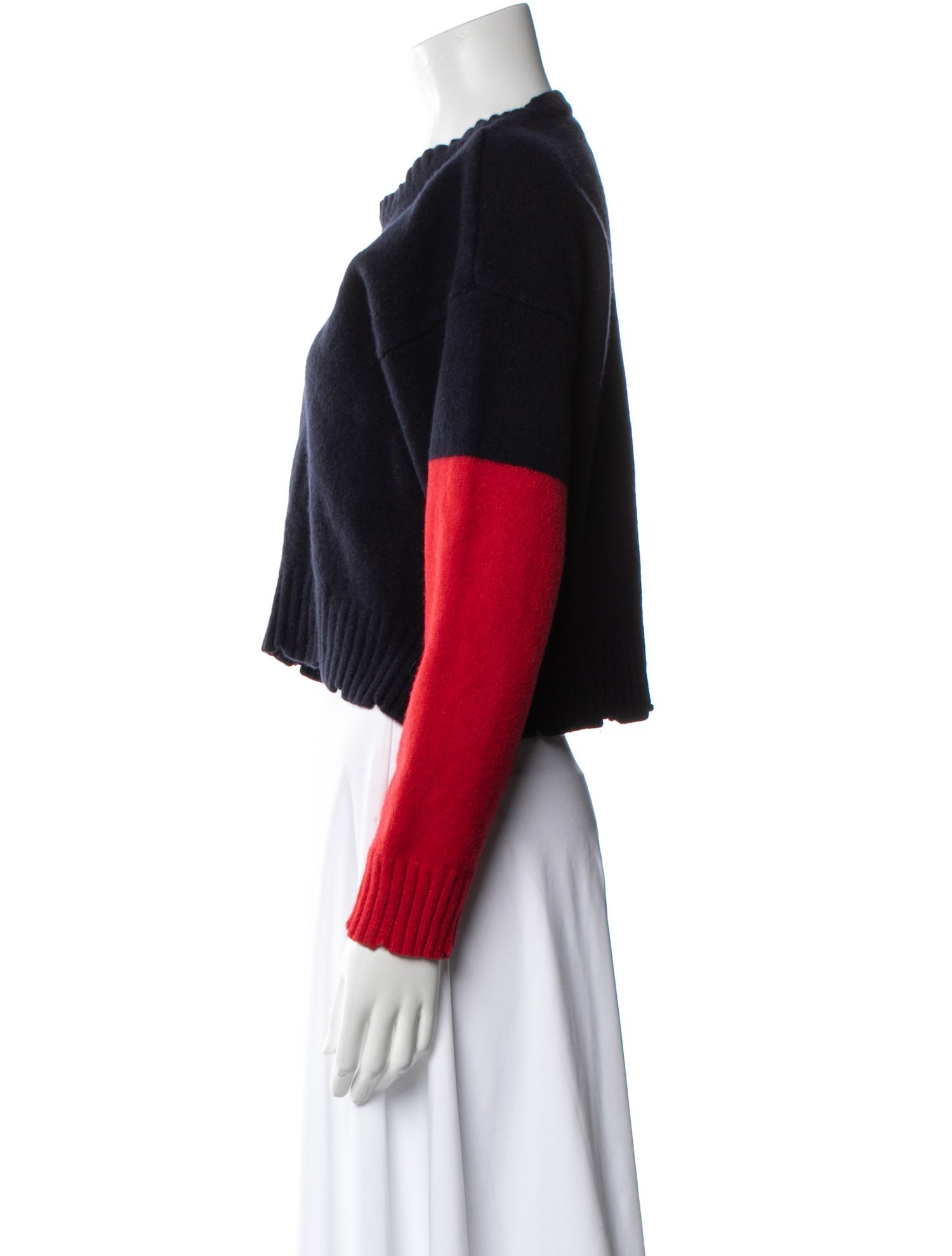 Zadig & Voltaire Merino Wool Colorblock Pattern Sweater
