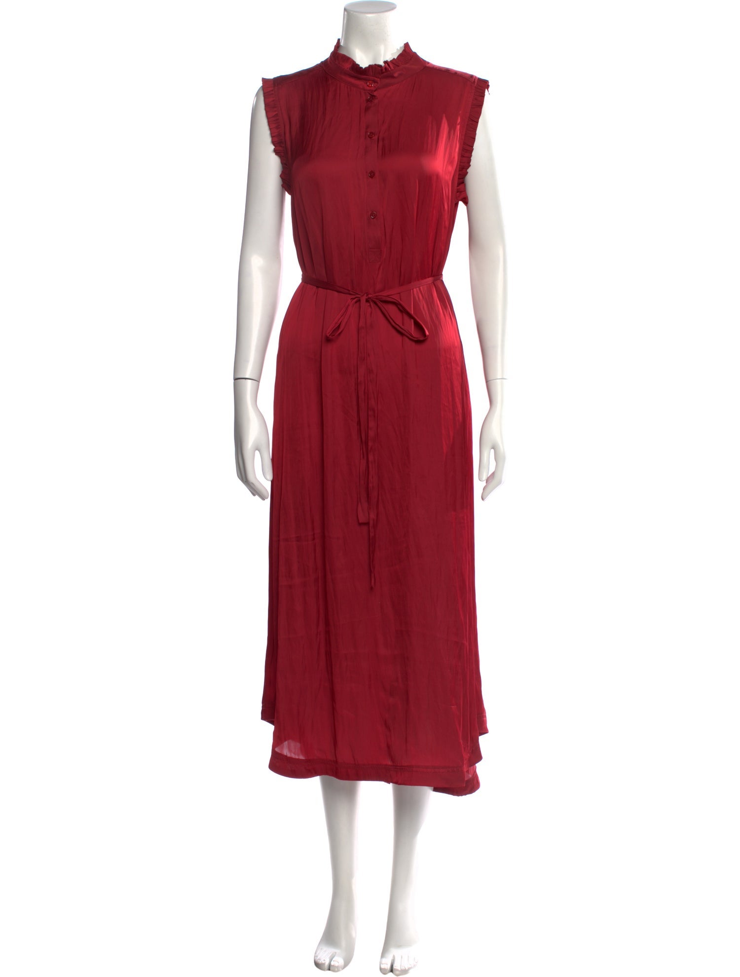 Zadig & Voltaire Mock Neck Midi Length Dress