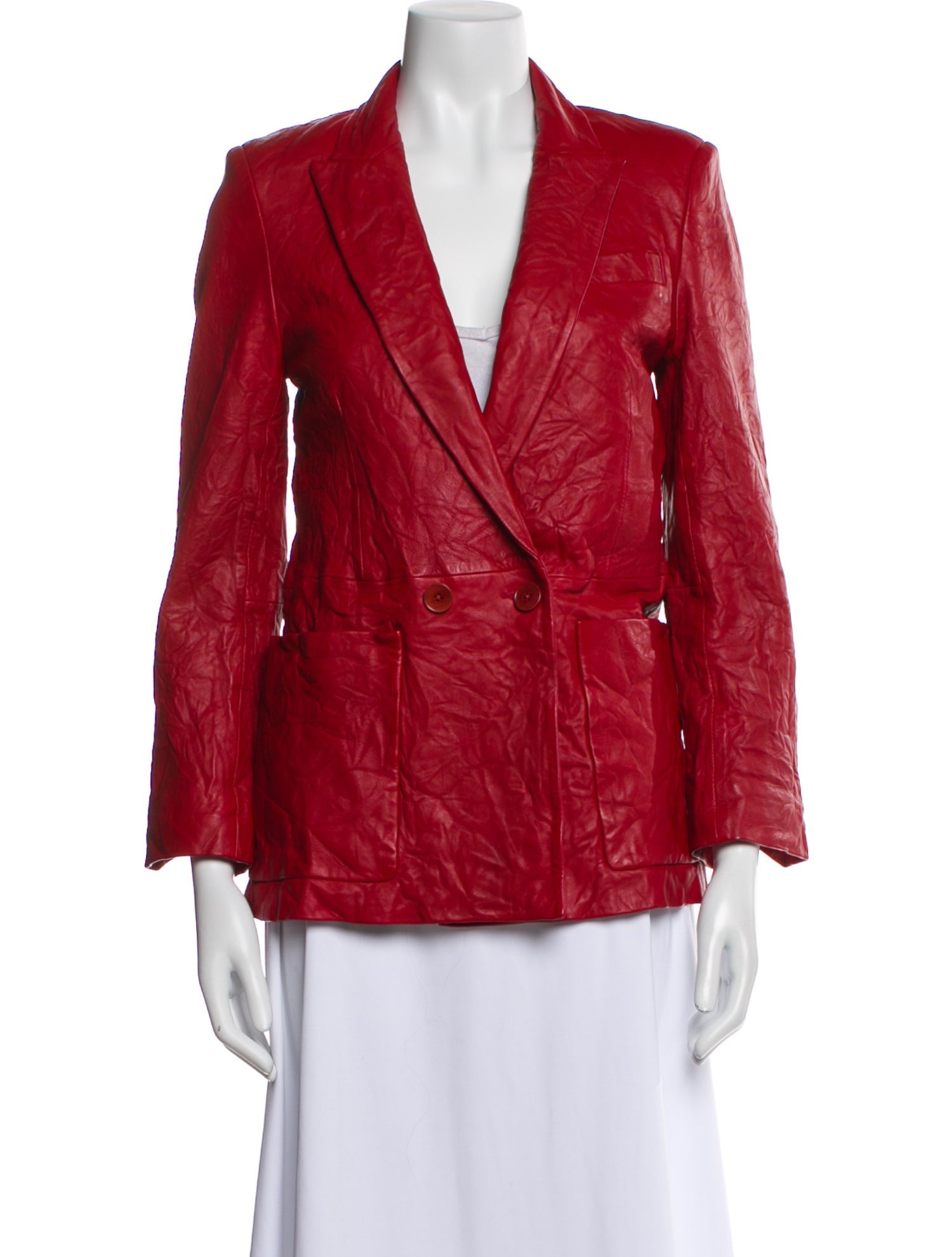 Zadig & Voltaire Lamb Leather Blazer