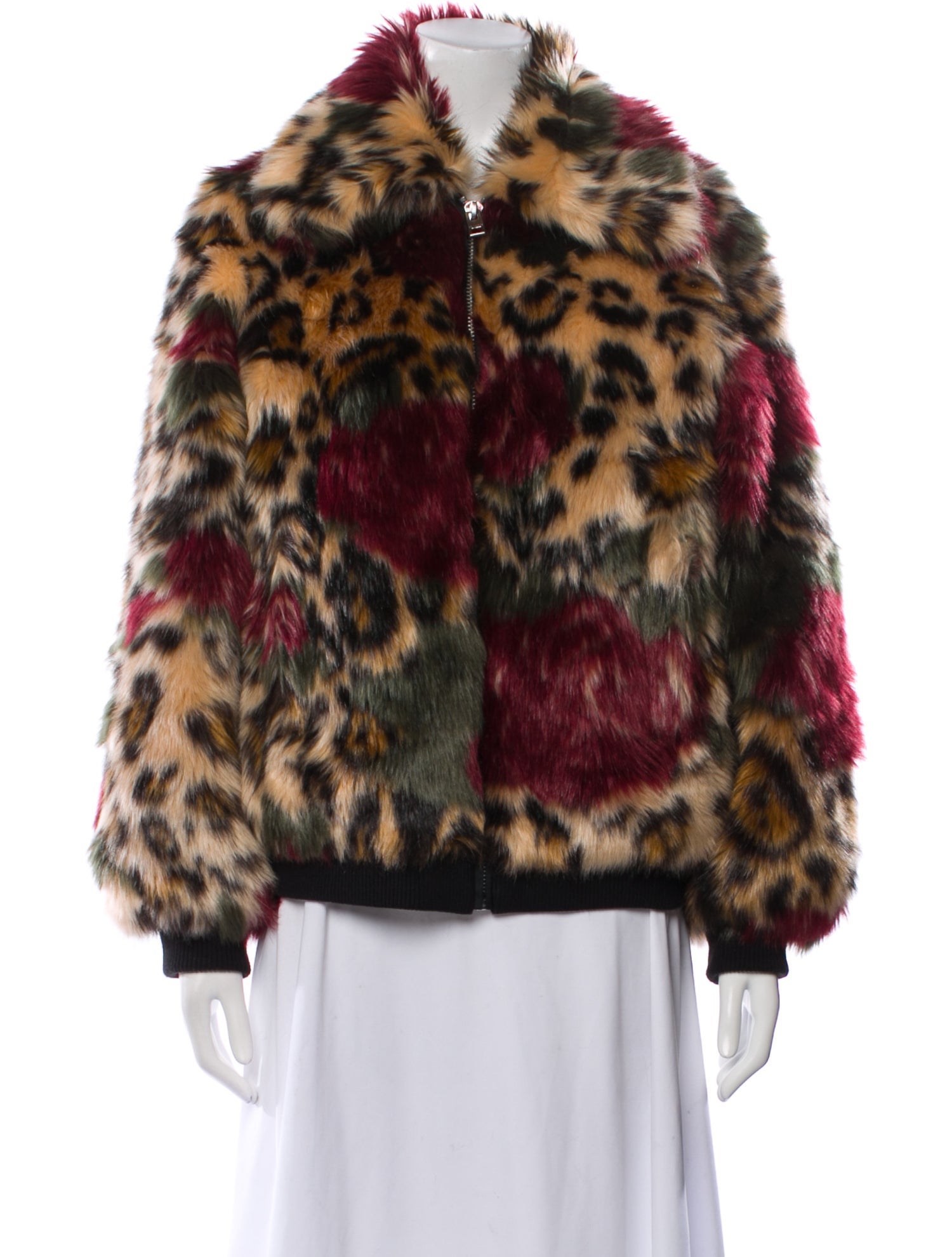Zadig & Voltaire Animal Print Faux Fur Jacket