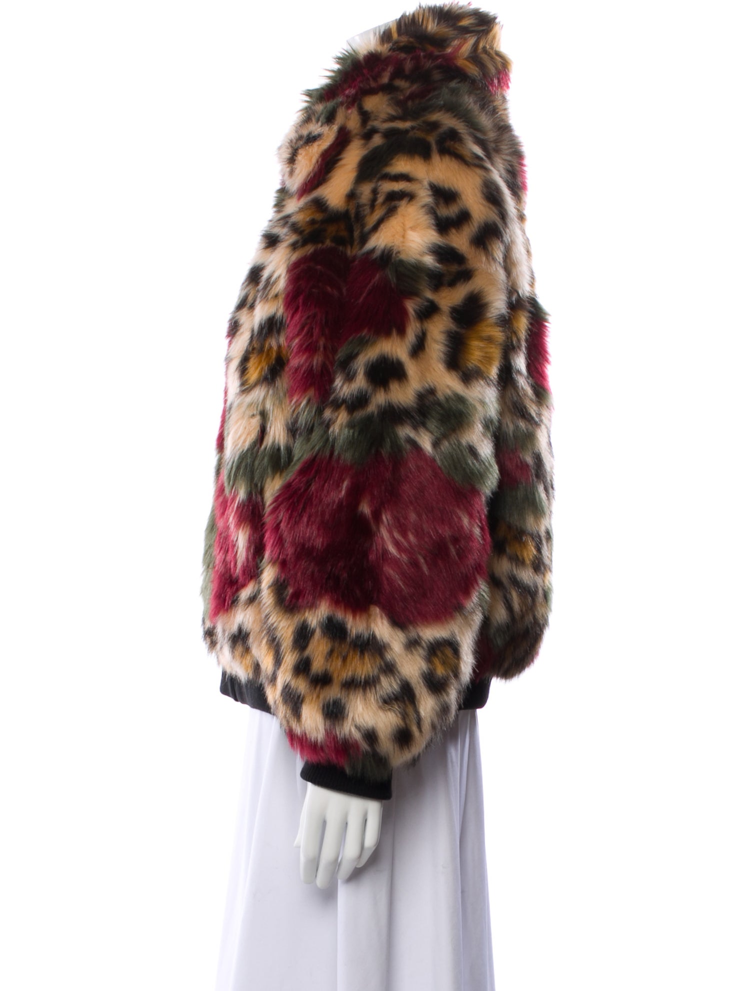 Zadig & Voltaire Animal Print Faux Fur Jacket