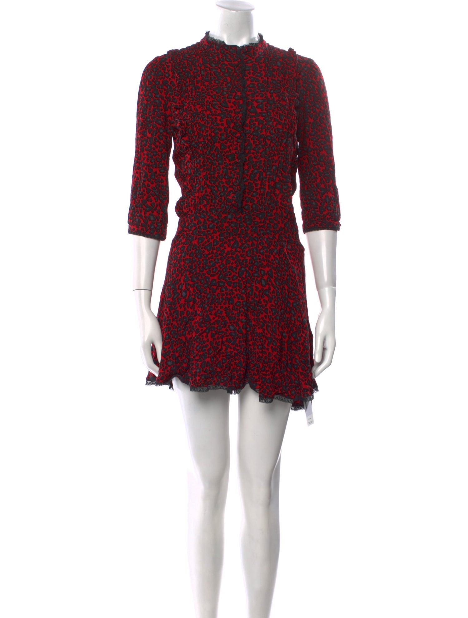 Zadig & Voltaire Animal Print Mini Dress