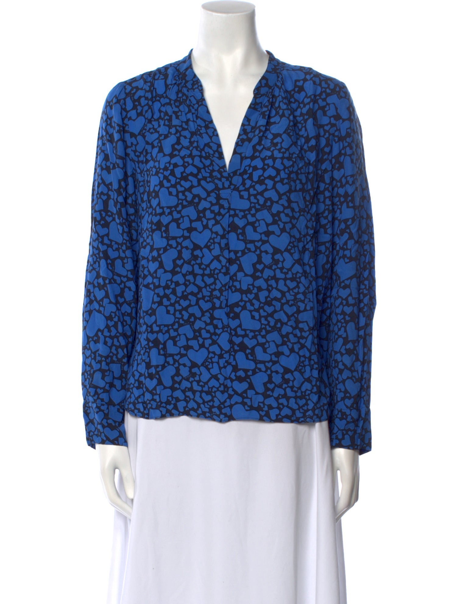 Zadig & Voltaire Floral Print V-Neck Blouse