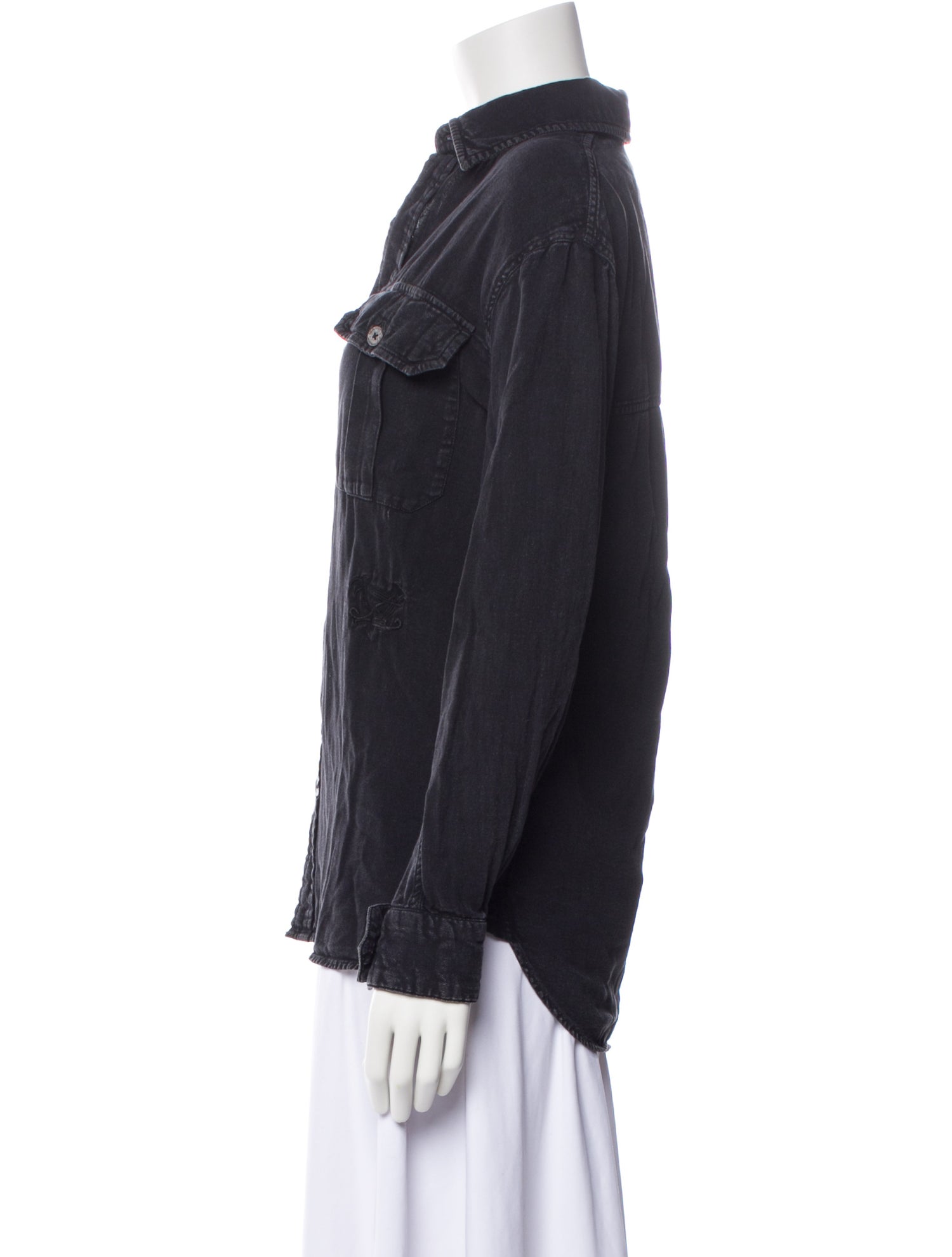 Zadig & Voltaire Long Sleeve Button-Up Top