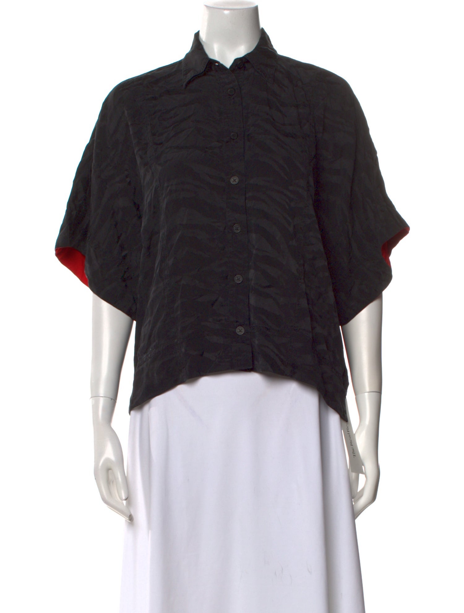 Zadig & Voltaire Silk Printed Button-Up Top