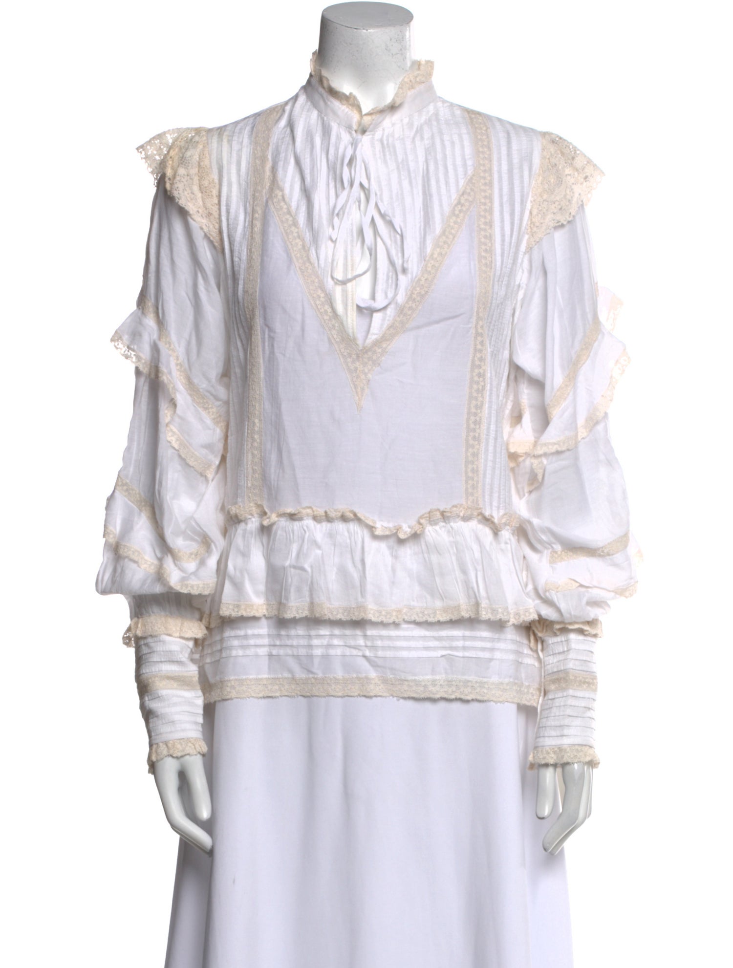 Zadig & Voltaire Mock Neck Long Sleeve Blouse