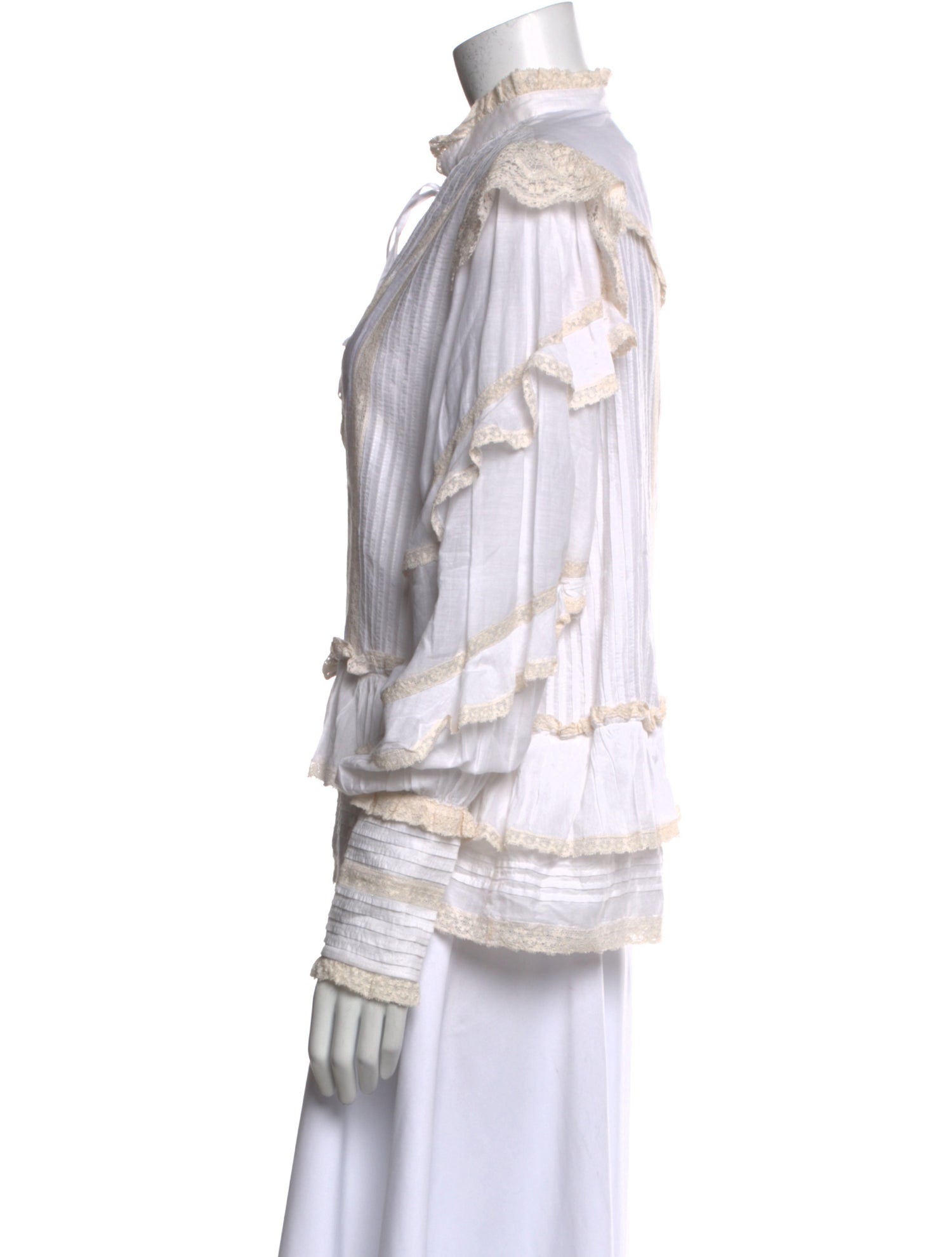 Zadig & Voltaire Mock Neck Long Sleeve Blouse