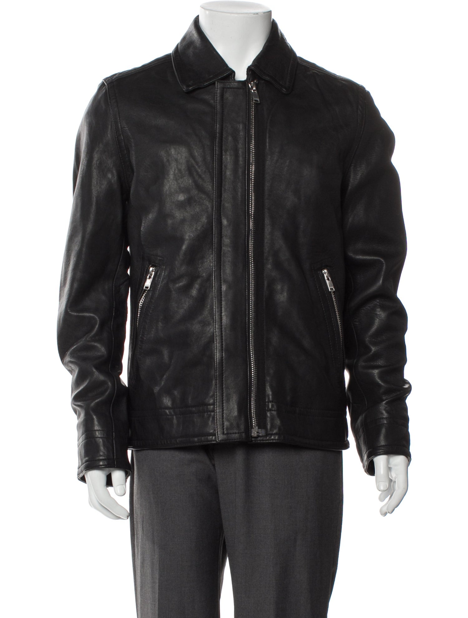 Zadig & Voltaire Lamb Leather Moto Jacket