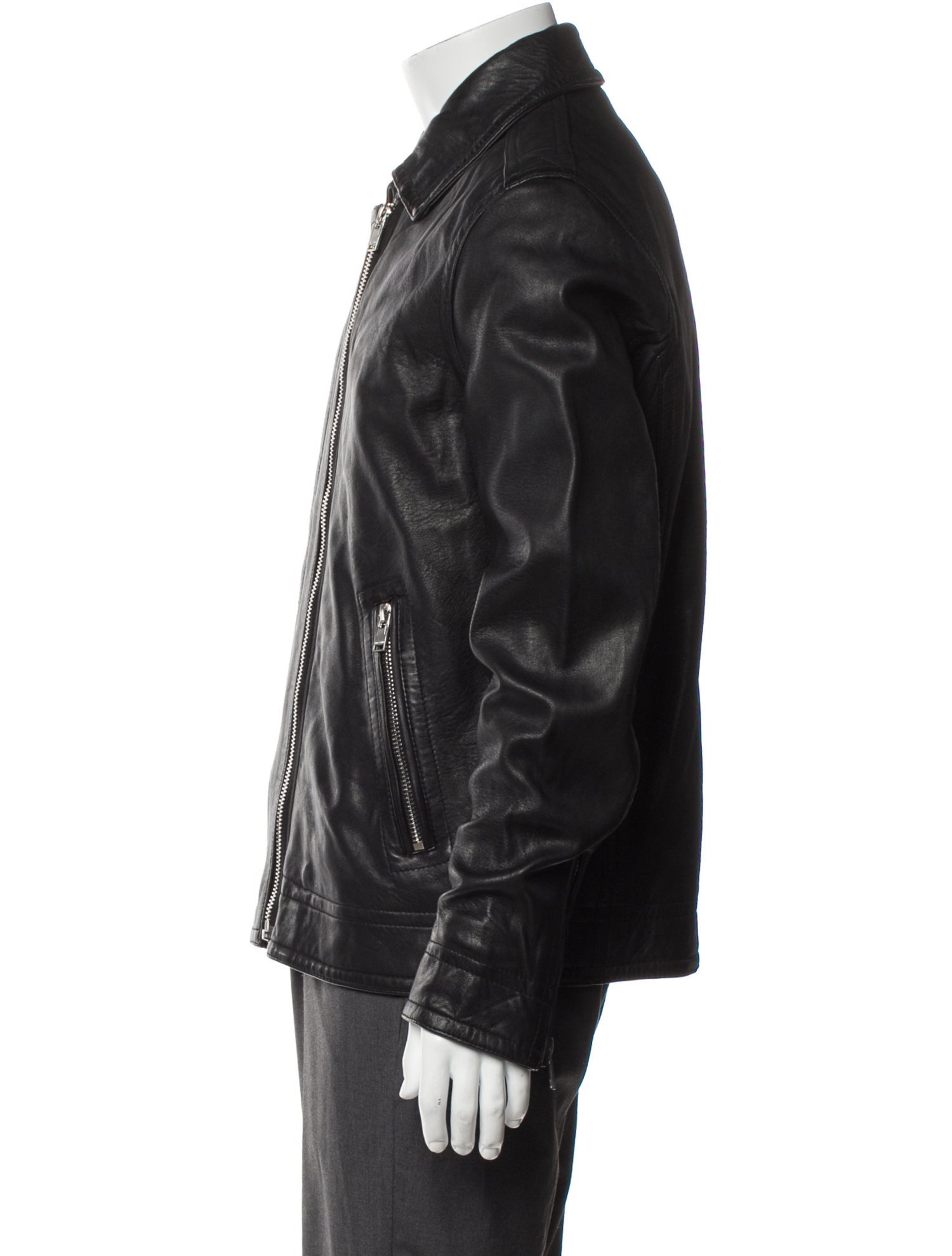 Zadig & Voltaire Lamb Leather Moto Jacket