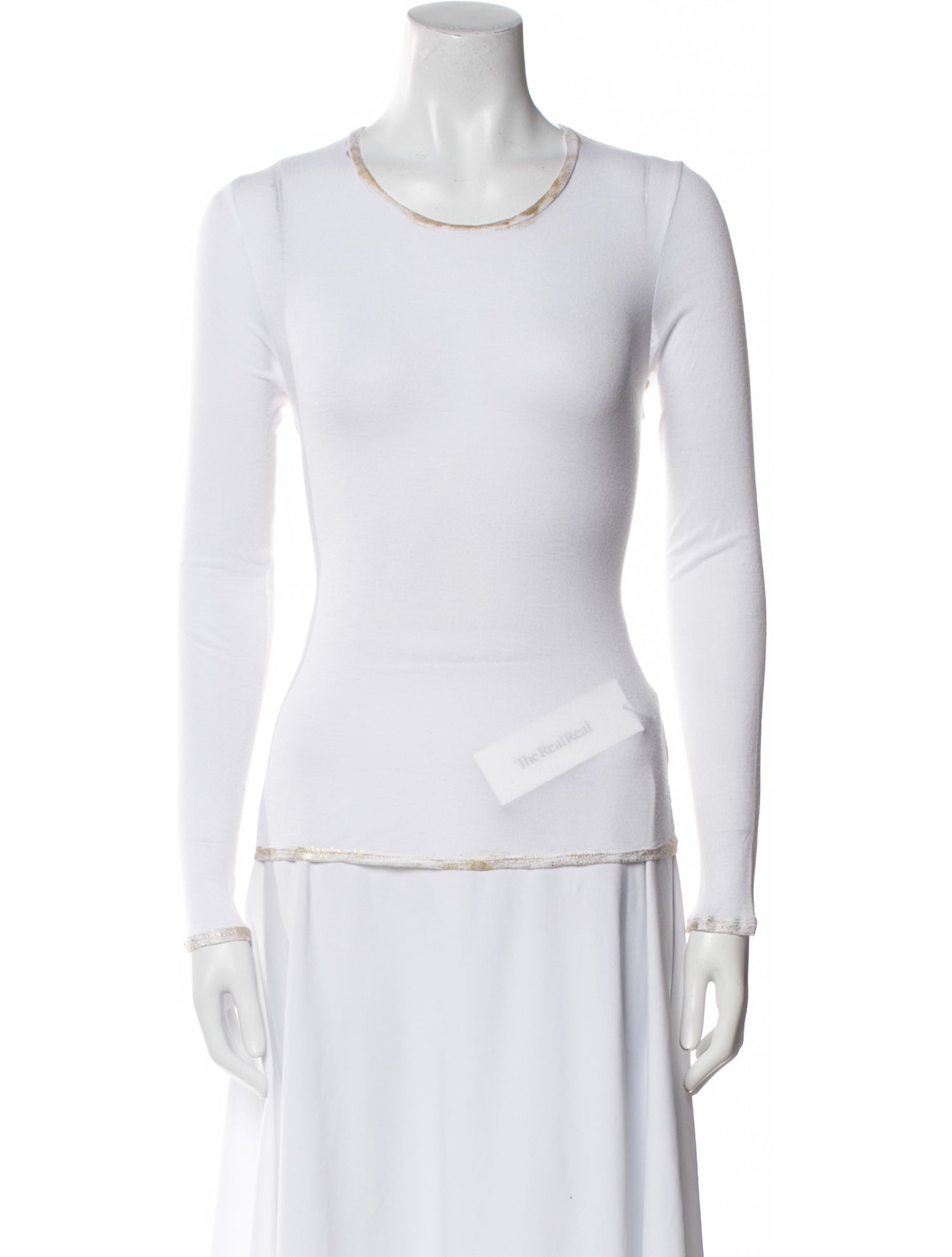 Zadig & Voltaire Scoop Neck Long Sleeve Top