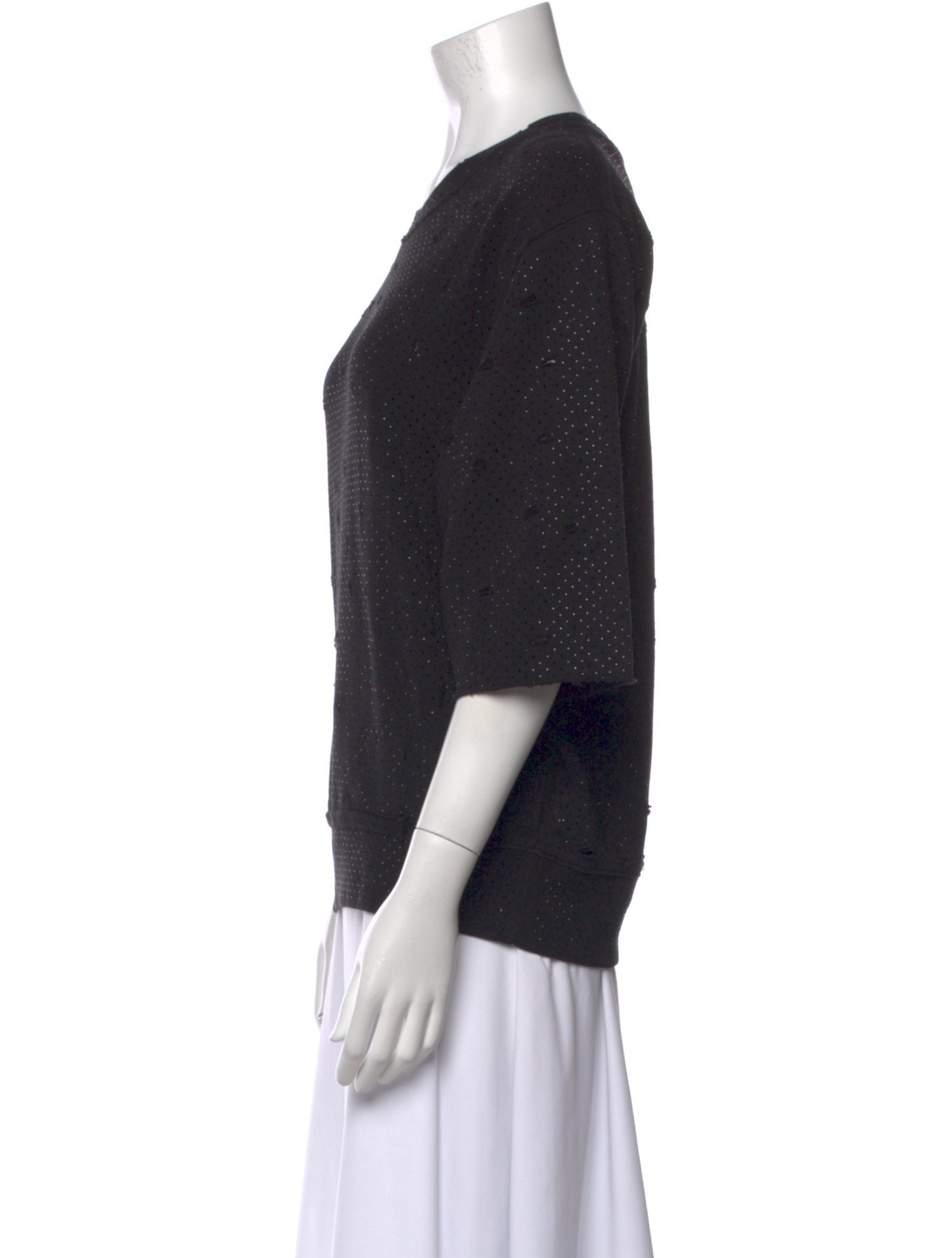 Zadig & Voltaire Crew Neck Three-Quarter Sleeve Sweatshirt w/ Tags