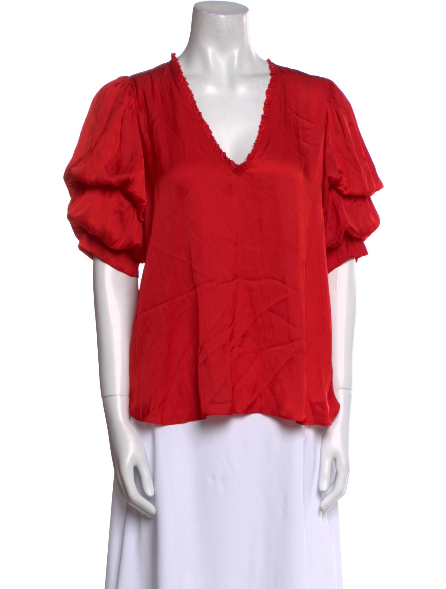 Zadig & Voltaire V-Neck Short Sleeve Blouse