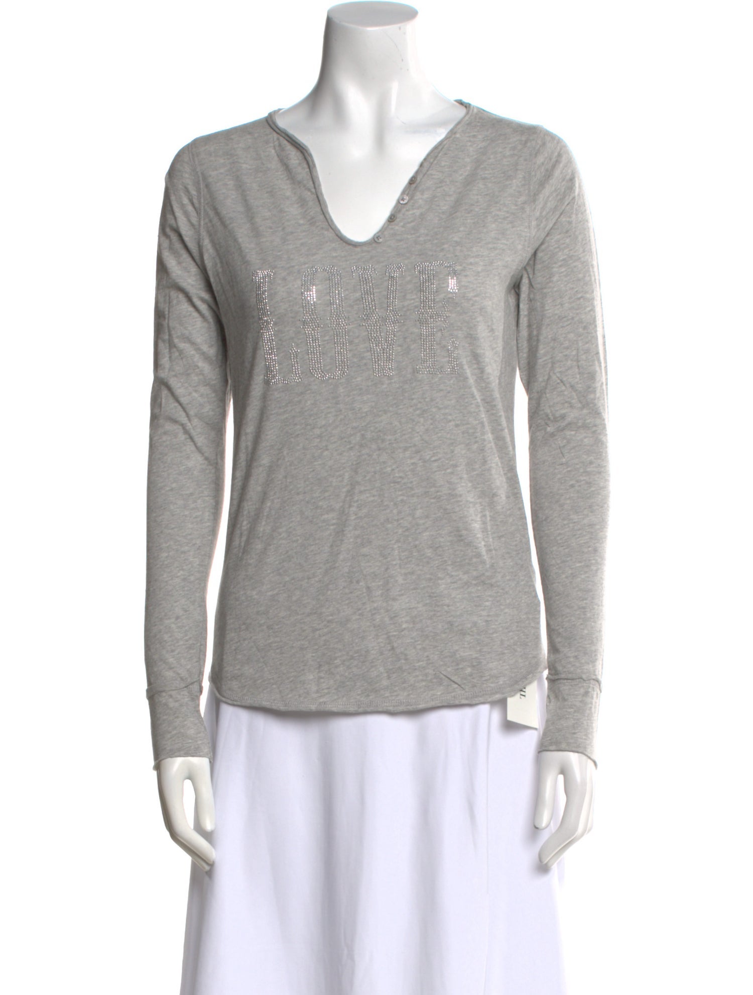 Zadig & Voltaire V-Neck Long Sleeve Top w/ Tags