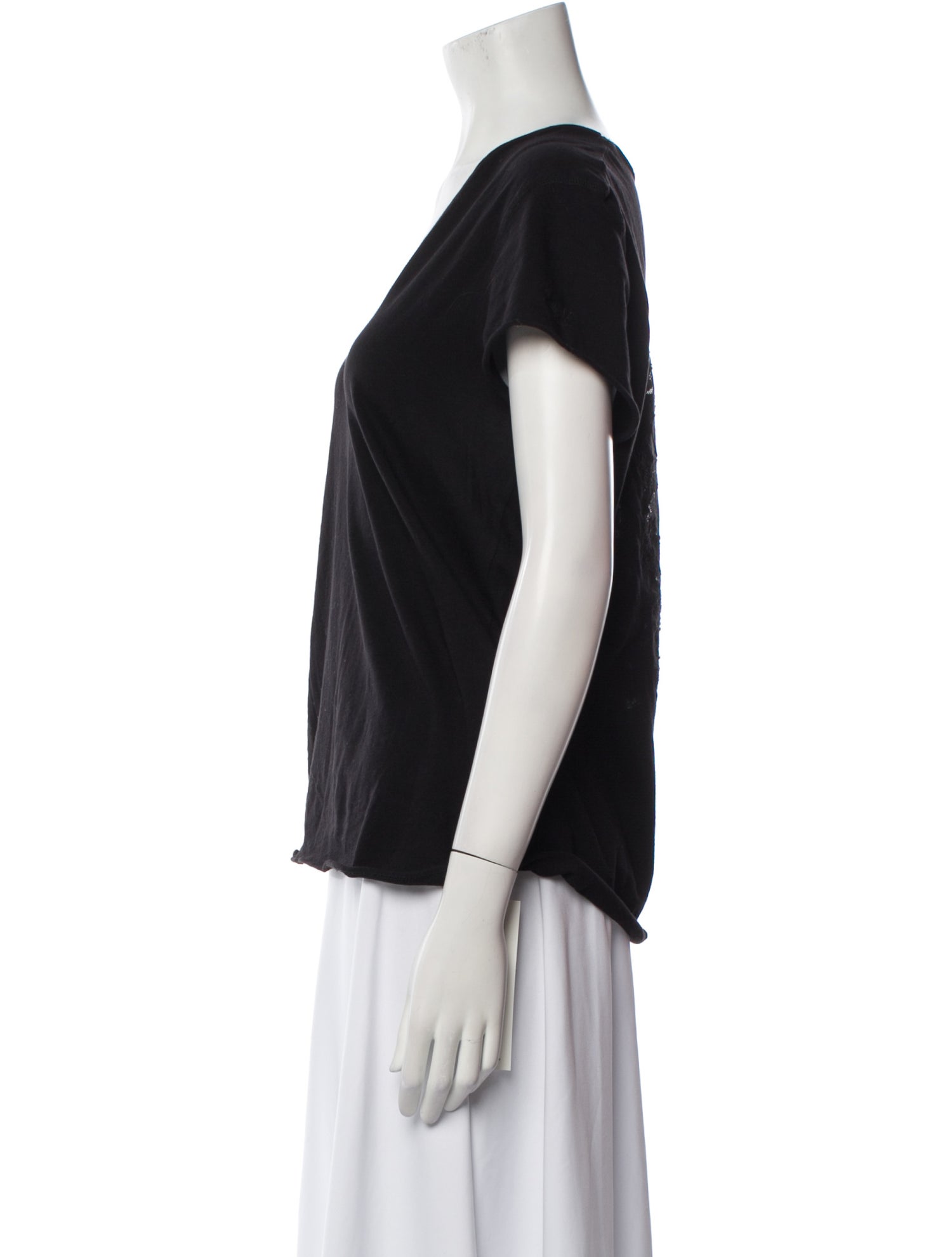 Zadig & Voltaire V-Neck Short Sleeve T-Shirt