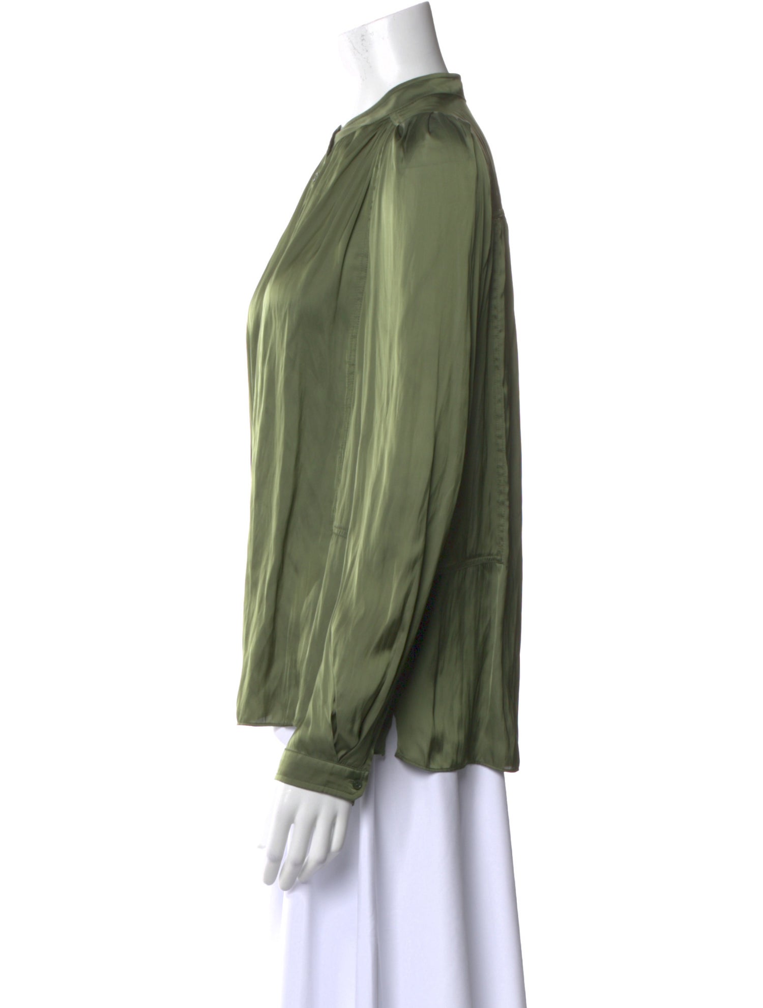 Zadig & Voltaire Mock Neck Long Sleeve Blouse