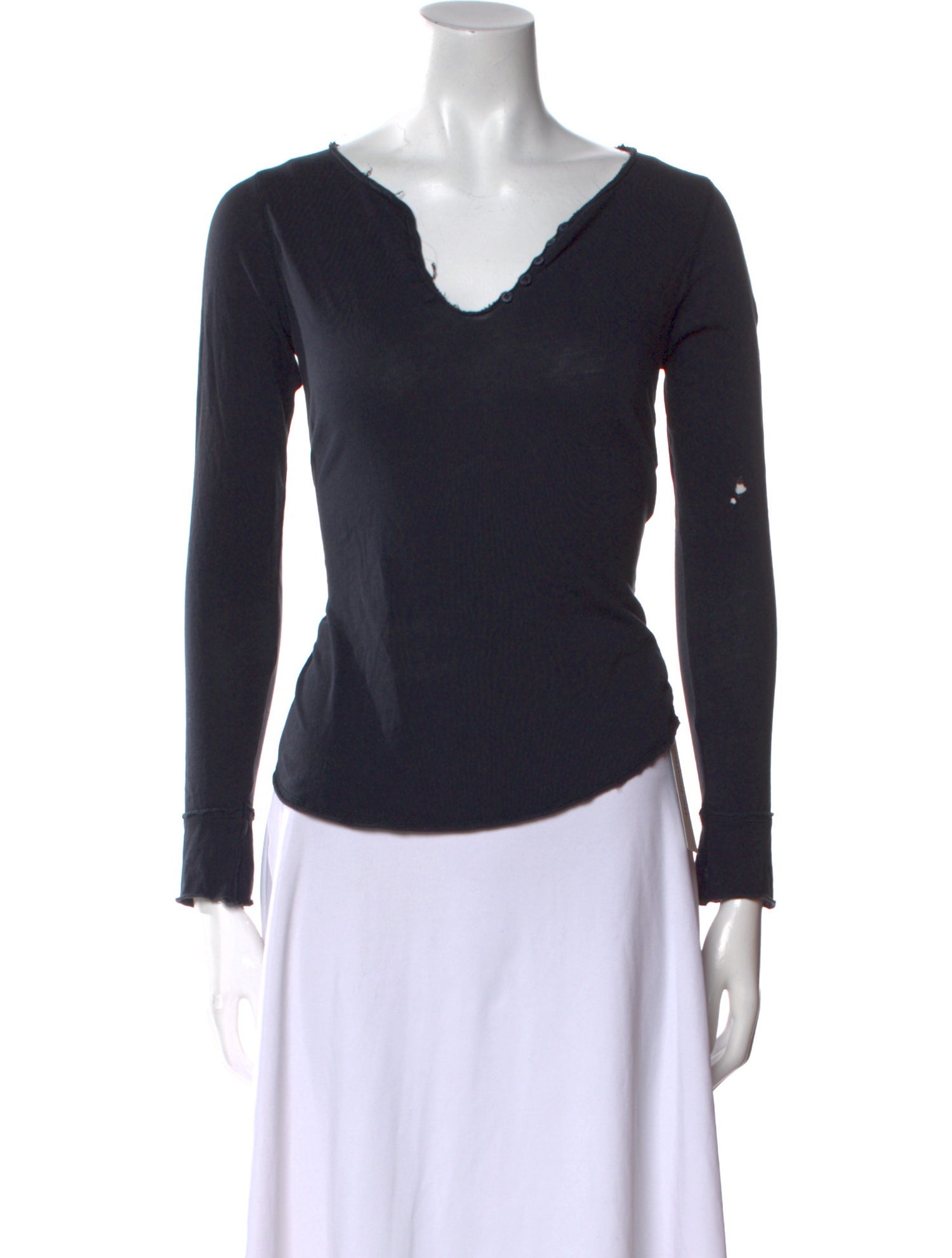 Zadig & Voltaire V-Neck Long Sleeve Top