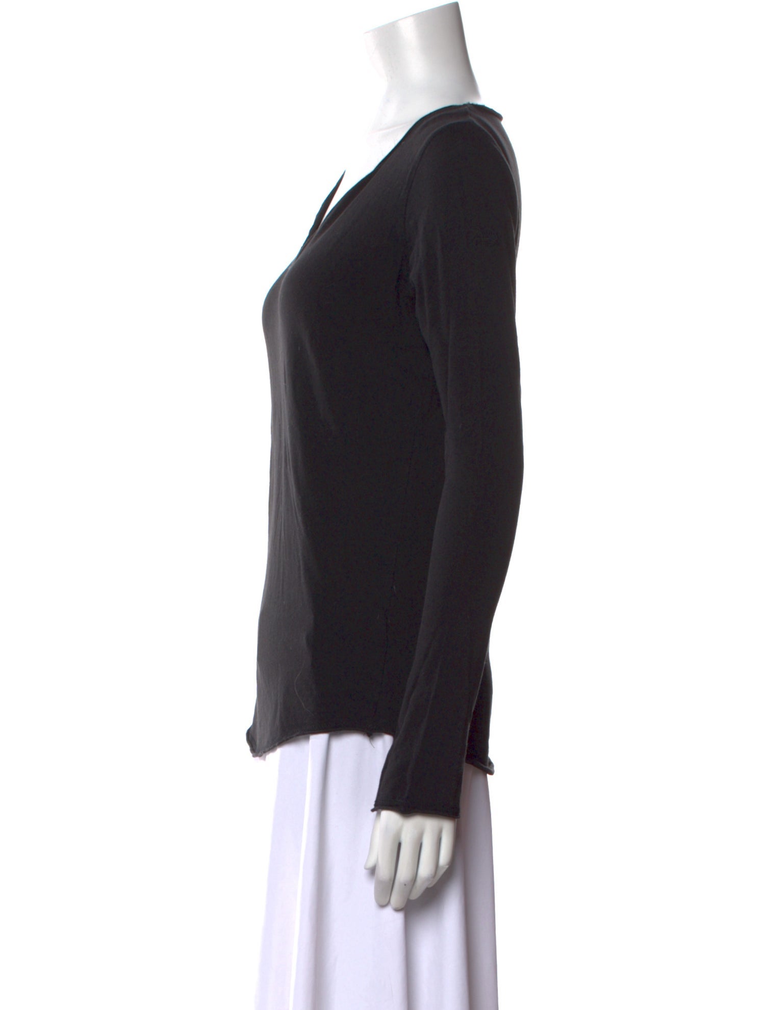 Zadig & Voltaire V-Neck Long Sleeve Top