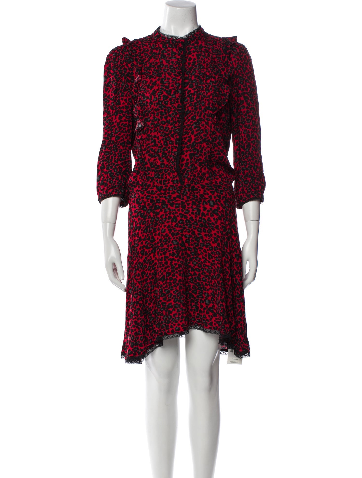 Zadig & Voltaire Animal Print Knee-Length Dress