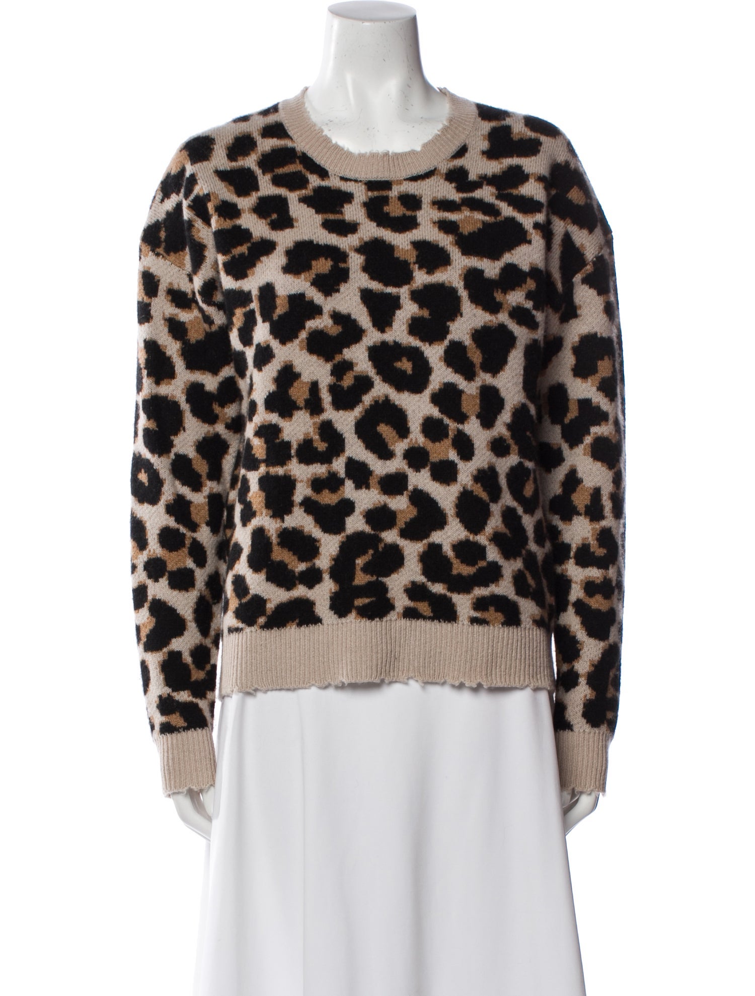 Zadig & Voltaire Cashmere Animal Print Sweater