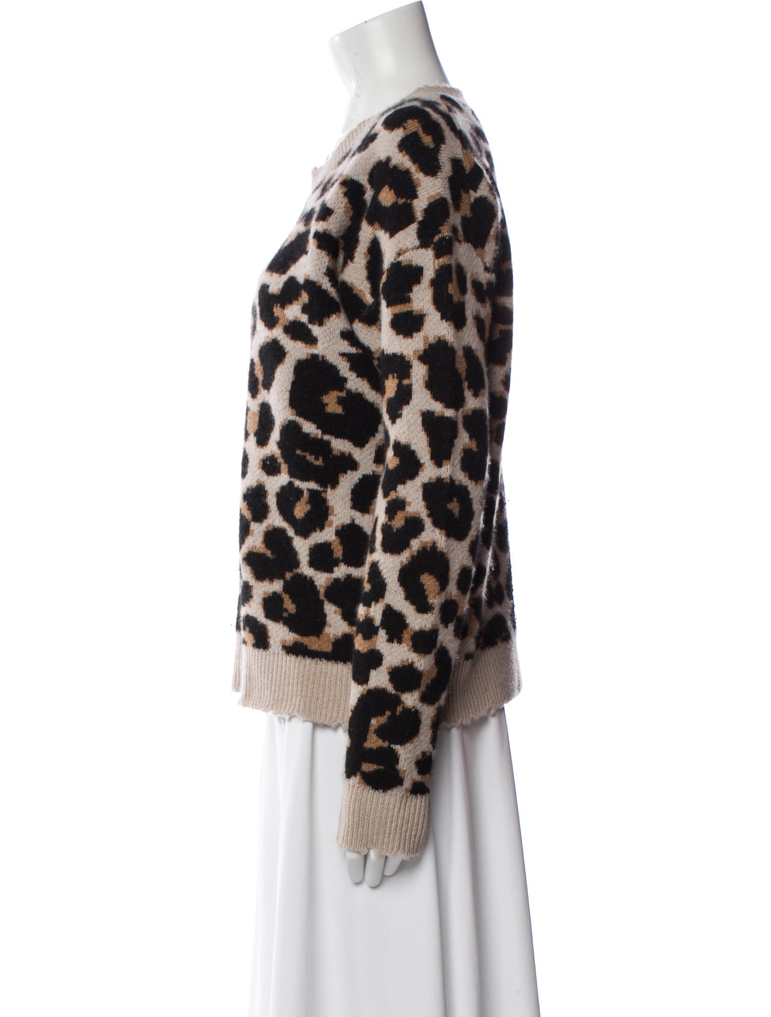 Zadig & Voltaire Cashmere Animal Print Sweater