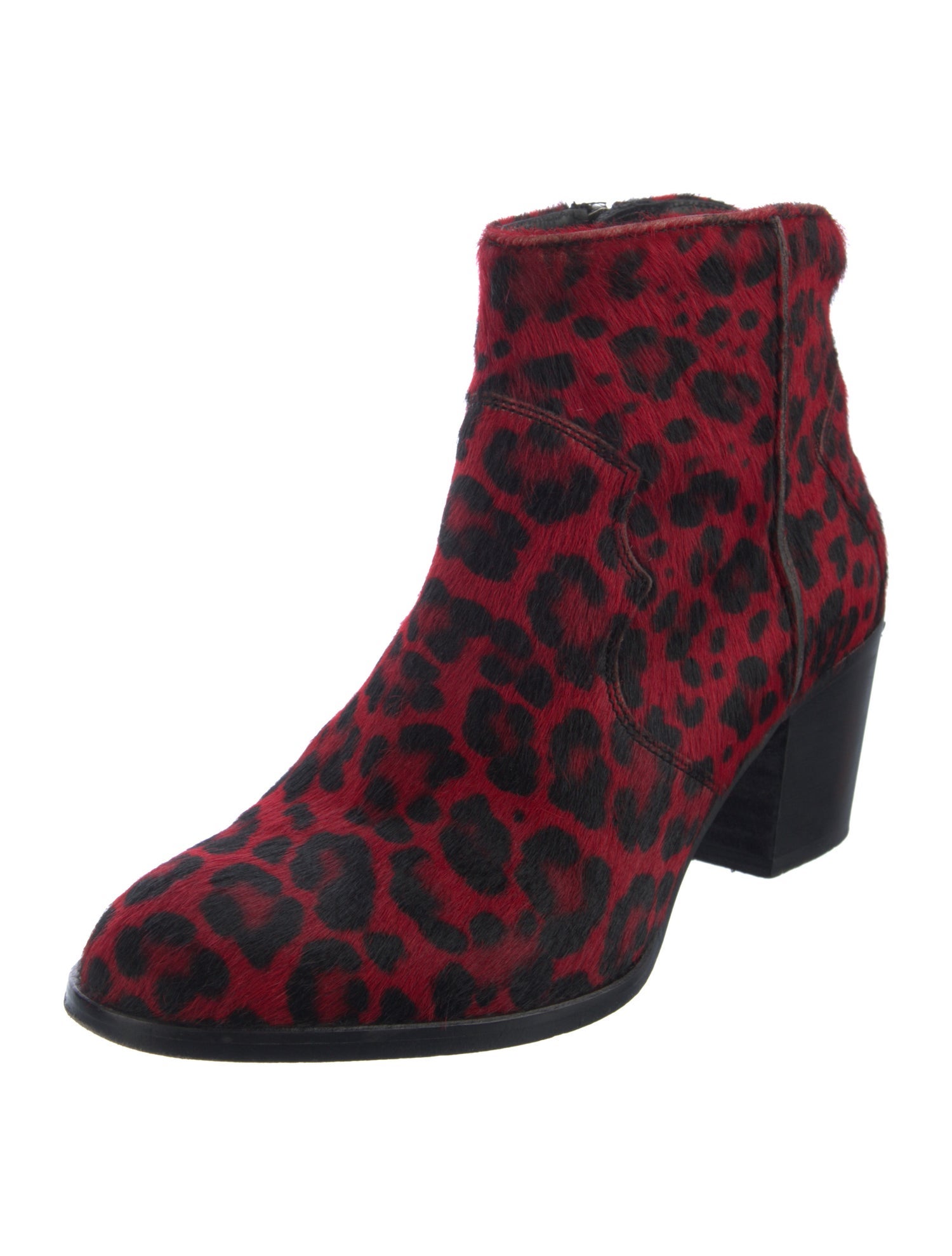Zadig & Voltaire Ponyhair Animal Print Boots