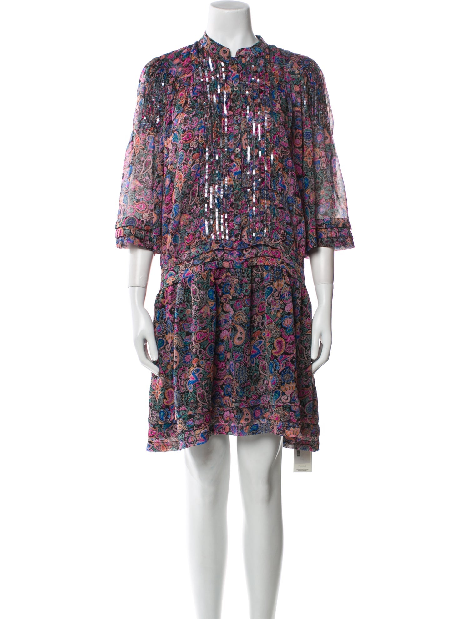 Zadig & Voltaire Paisley Print Mini Dress